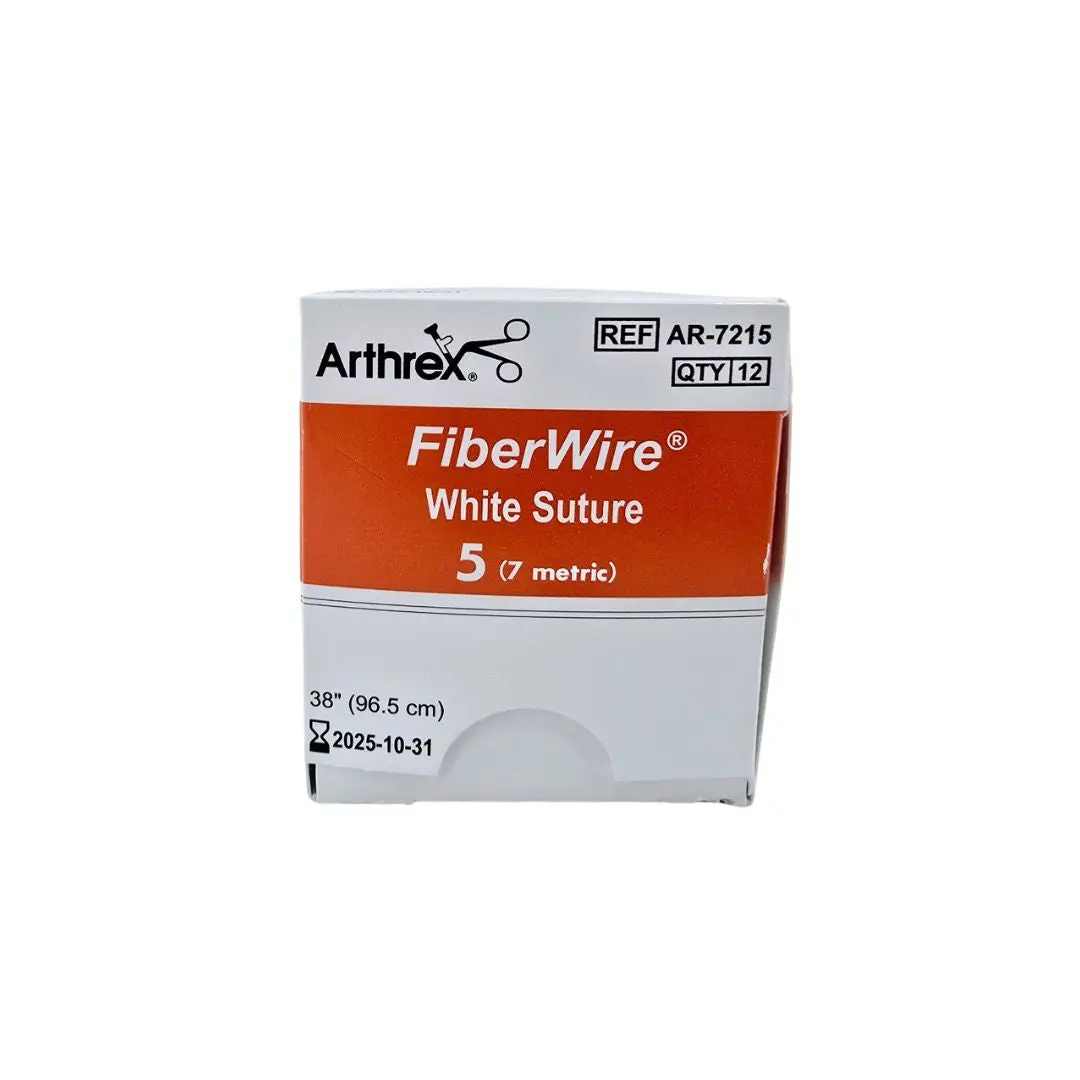 Arthrex AR-7215 FiberWire 5 WHITE BRAIDED 1X38" Box of 12
