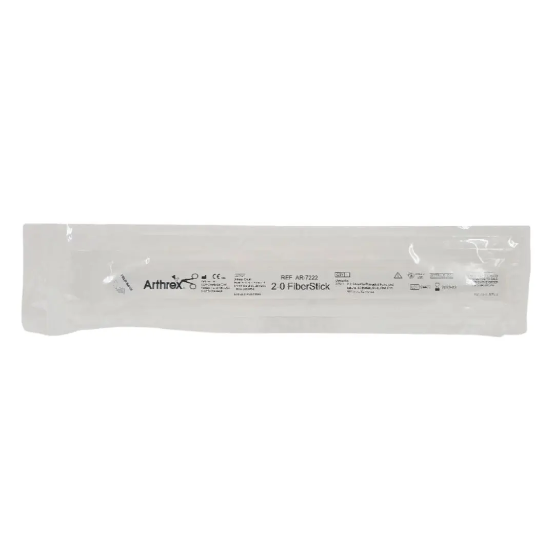 Arthrex AR-7222 2-0 FiberStick 2-0 FiberWire, 50" (blue) one end stiffened, 12" 1/EA