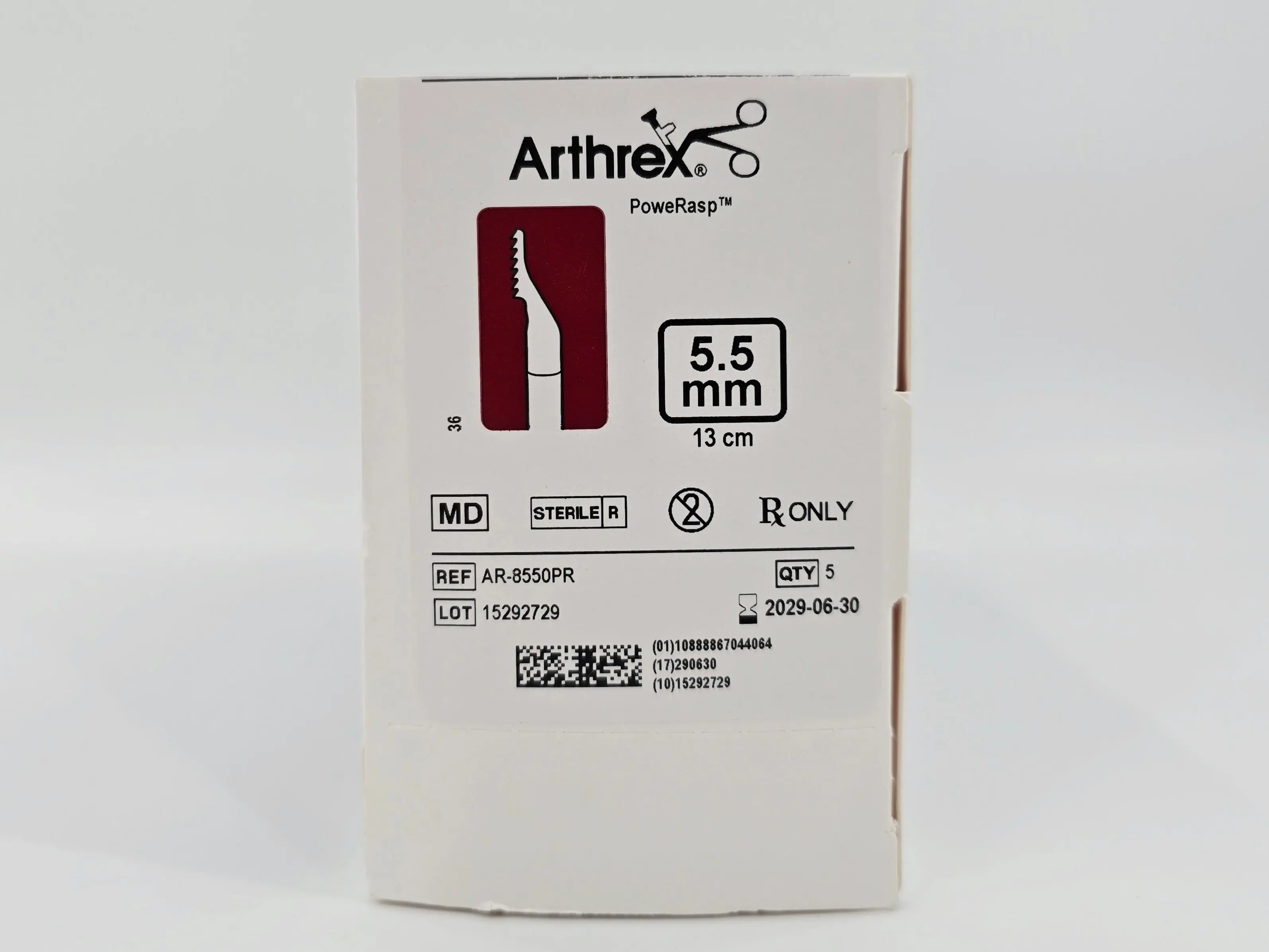 Arthrex AR-8550PR CoolCut PoweRasp 5.5mm x 13cm BX/5 - Image 2
