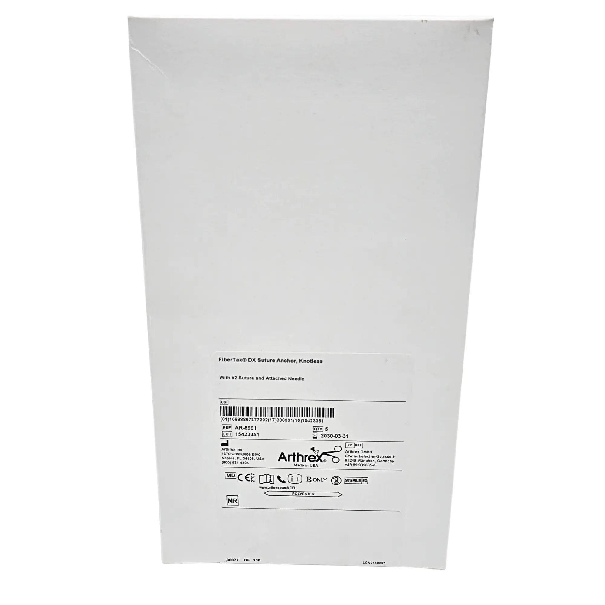 Arthrex AR-8991 RetroConstruction Drill Guide - C-Ring Aiming Device for ACL/PCL Reconstruction – New OEM Packaging