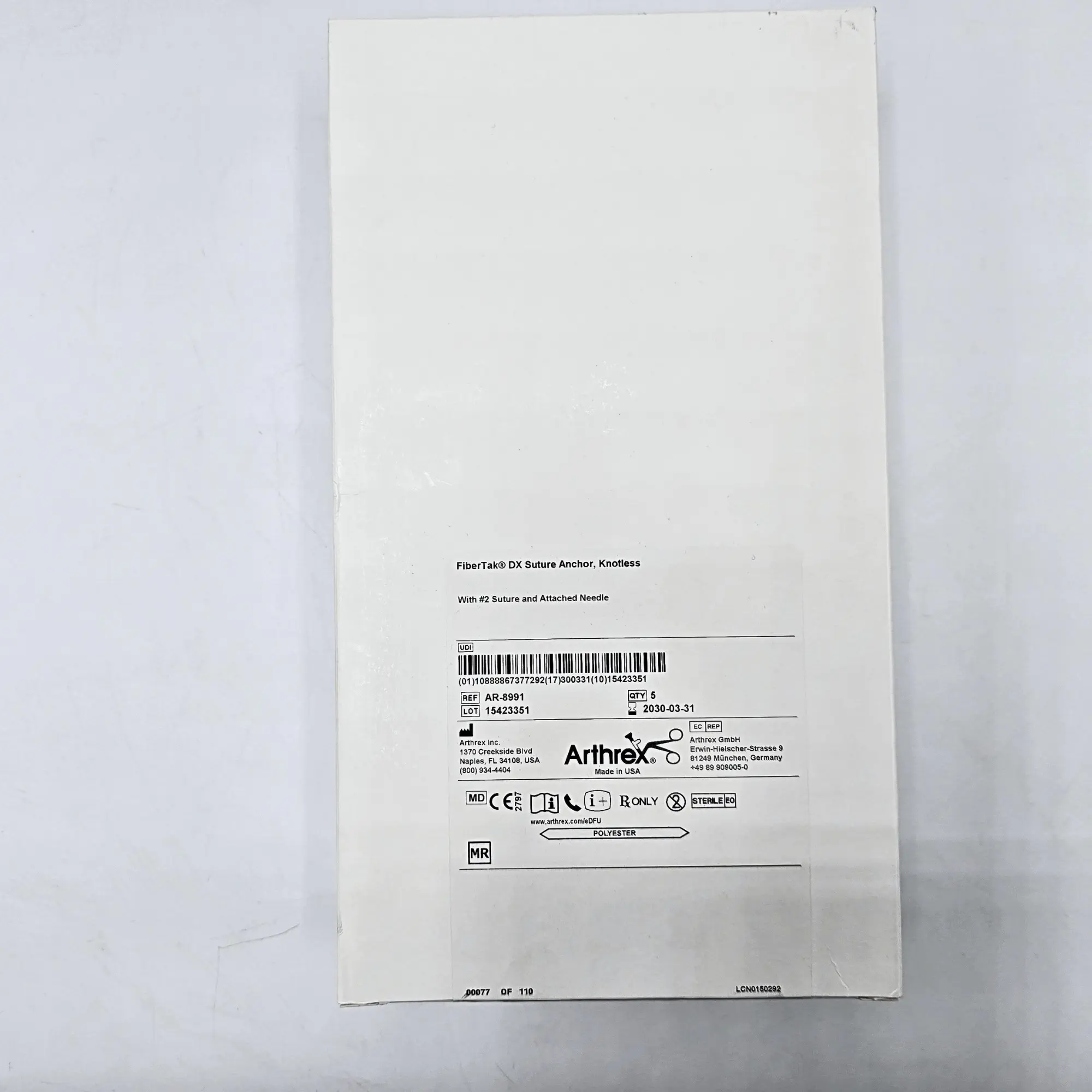 Arthrex AR-8991 RetroConstruction Drill Guide - C-Ring Aiming Device for ACL/PCL Reconstruction – New OEM Packaging - Image 3