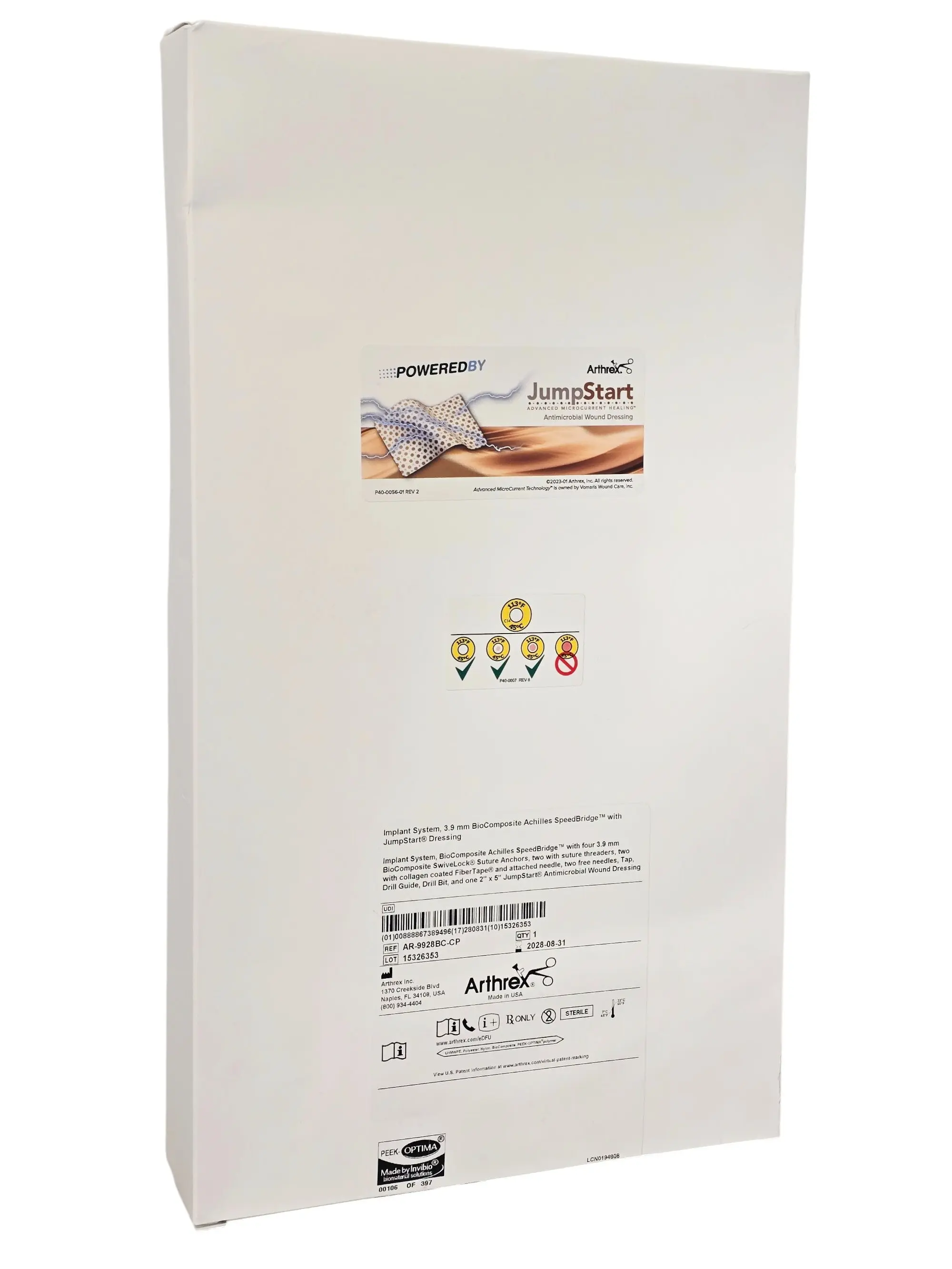 Arthrex AR-9928BC-CP 3.9mm BioComposite Achilles SpeedBridge Implant System