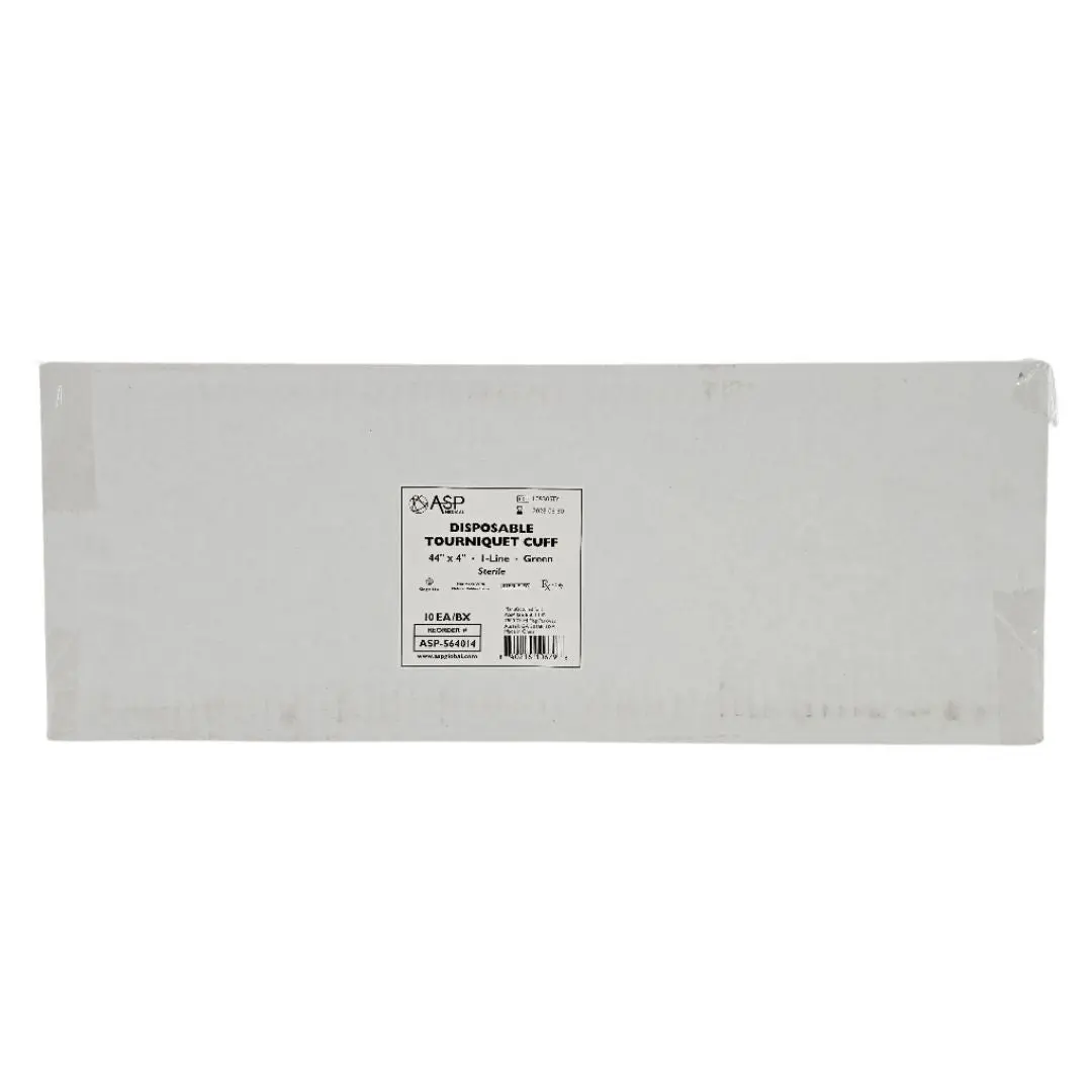 ASP Medical ASP-564014 Disposable Tourniquet Cuff 44" x 4" Green I-Line BX/10