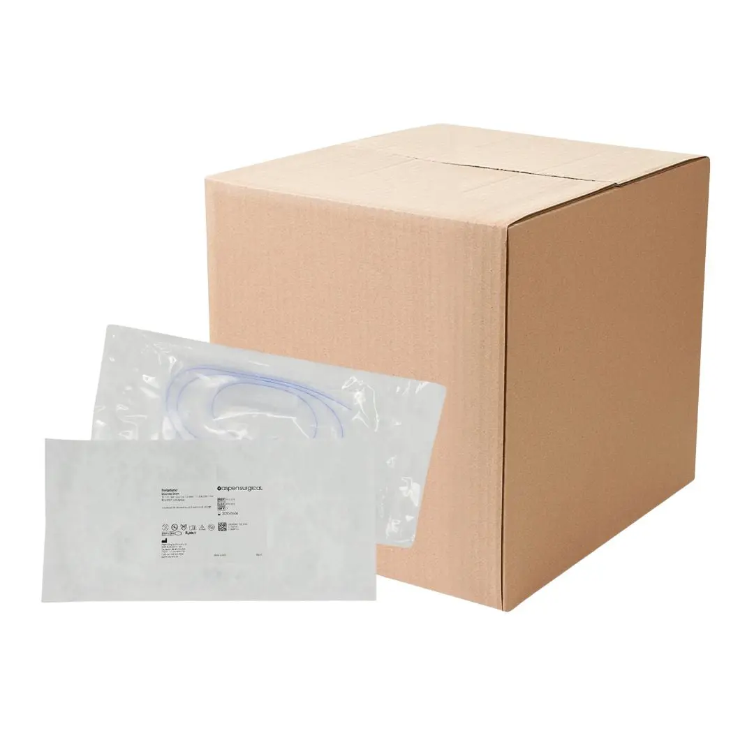 Aspen Surgical 370021 Surgidyne Discrete Drain 10FR x 1.6mm I.D. Silicone Drain End Perf w/ Adapter CS/10
