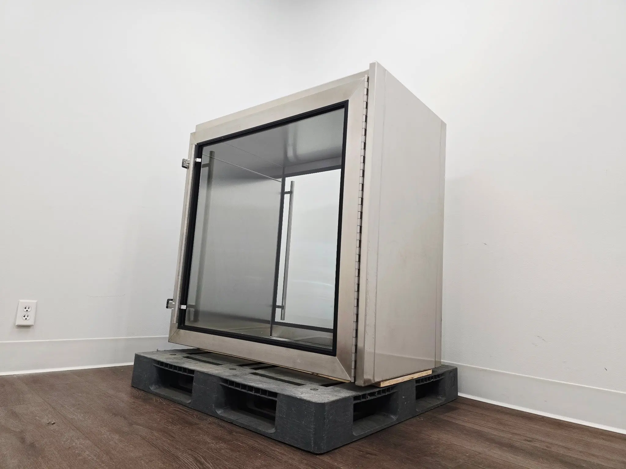 Atmos Stainless Steel Pass-Through Cabinet Interlocking Glass Doors 44x30x45 - Image 13