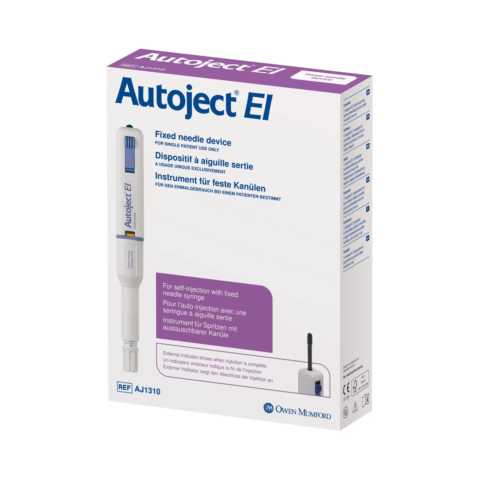 Autoject EI Reusable Automatic Self Injection Device AJ1310 - Image 2