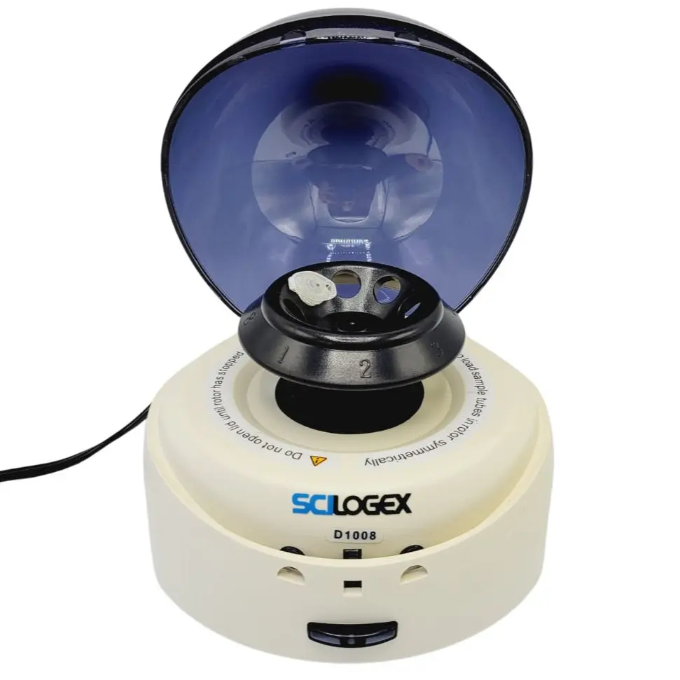 Azer Scientific D1008 Mini Centrifuge Blue Lid with Rotor 7000 RPM