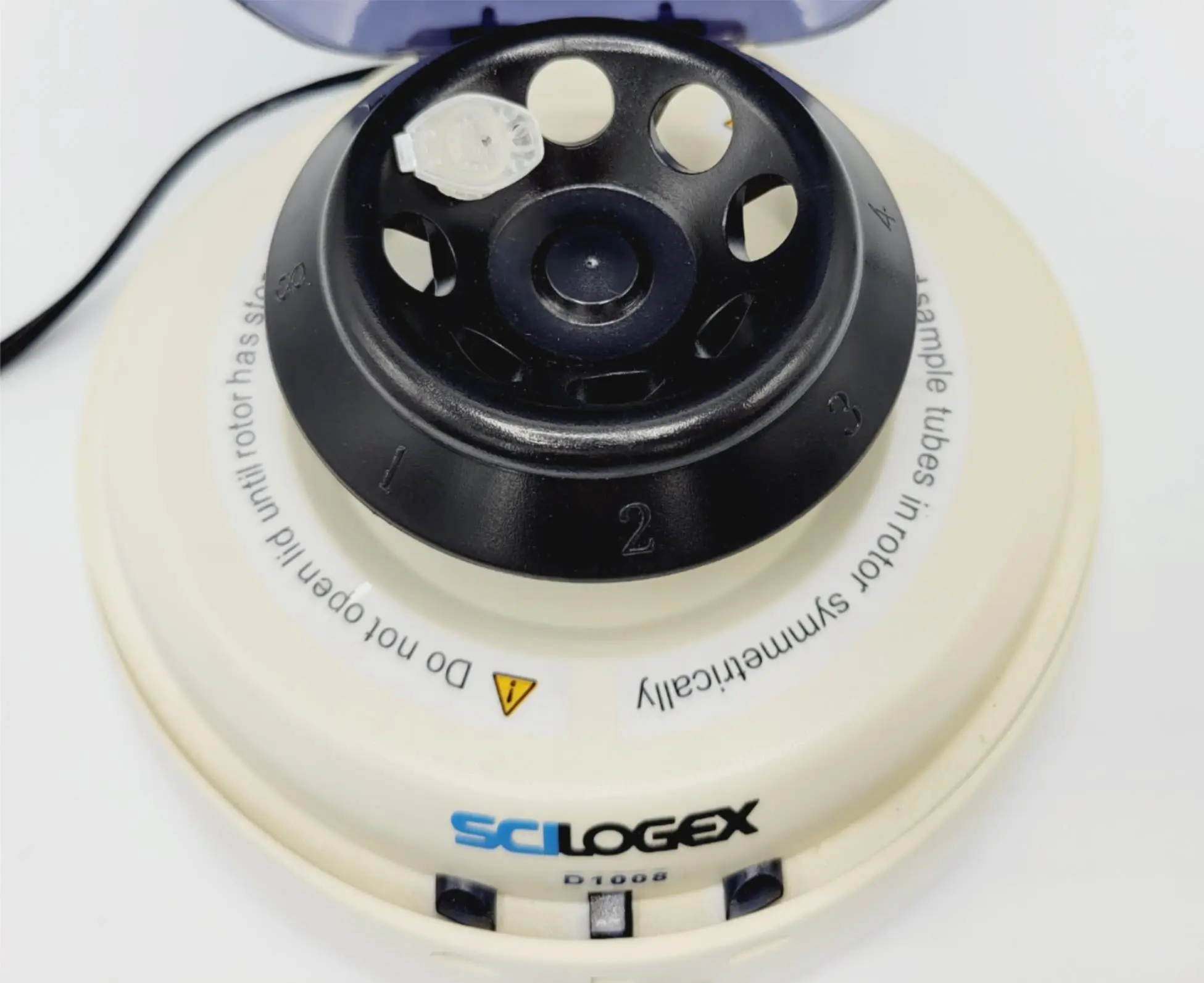 Azer Scientific D1008 Mini Centrifuge Blue Lid with Rotor 7000 RPM - Image 2