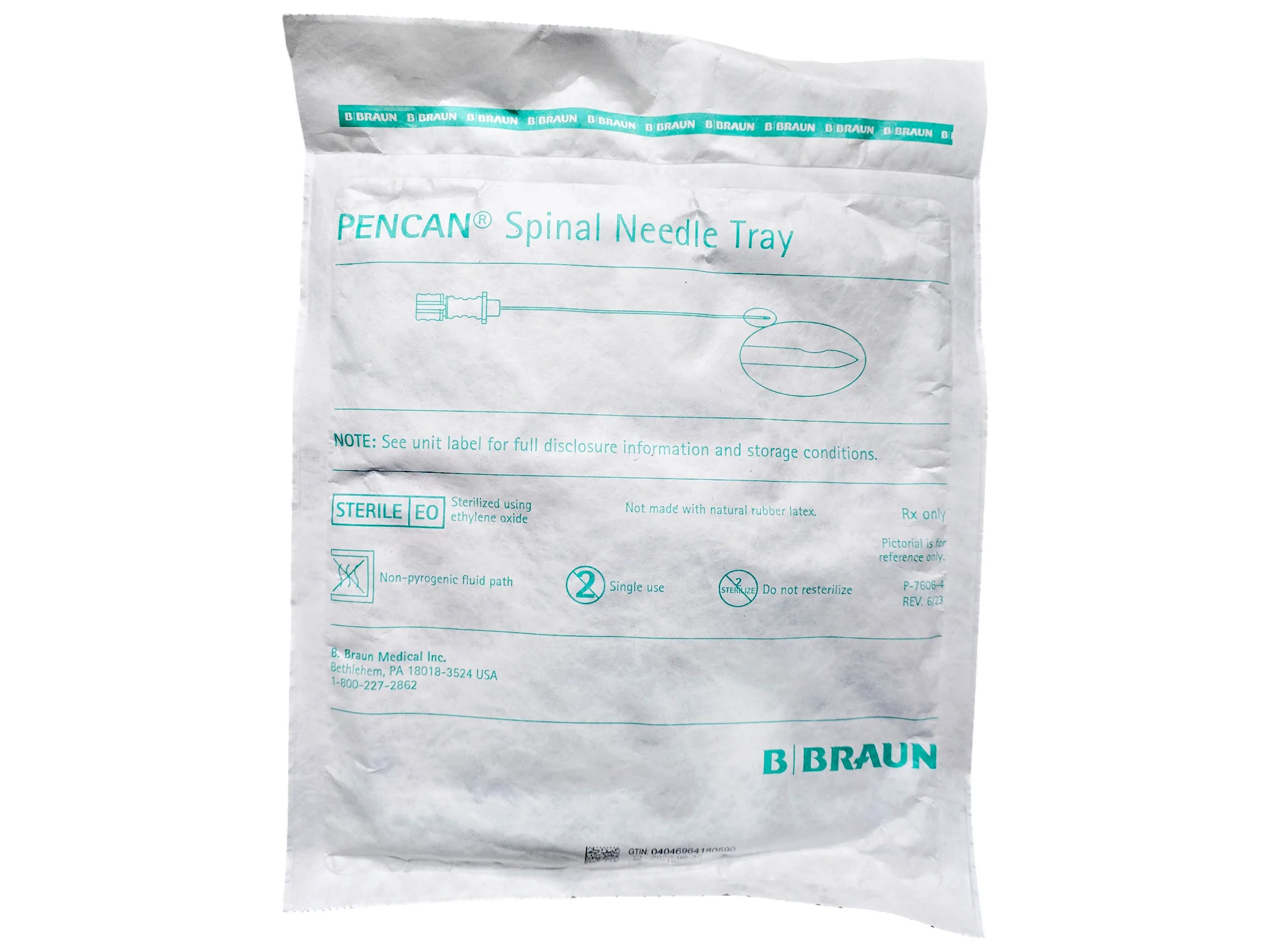 B. Braun 333851 Spinal Needle Tray Medical Procedure Kit - Image 2