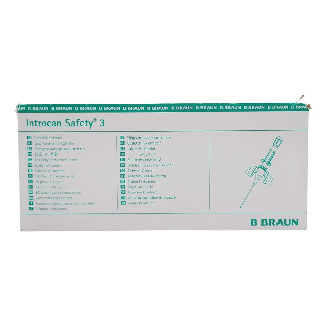 B Braun 4251129-02 Introcan Safety 3 20G Closed IV Catheter BX/50 - Image 4
