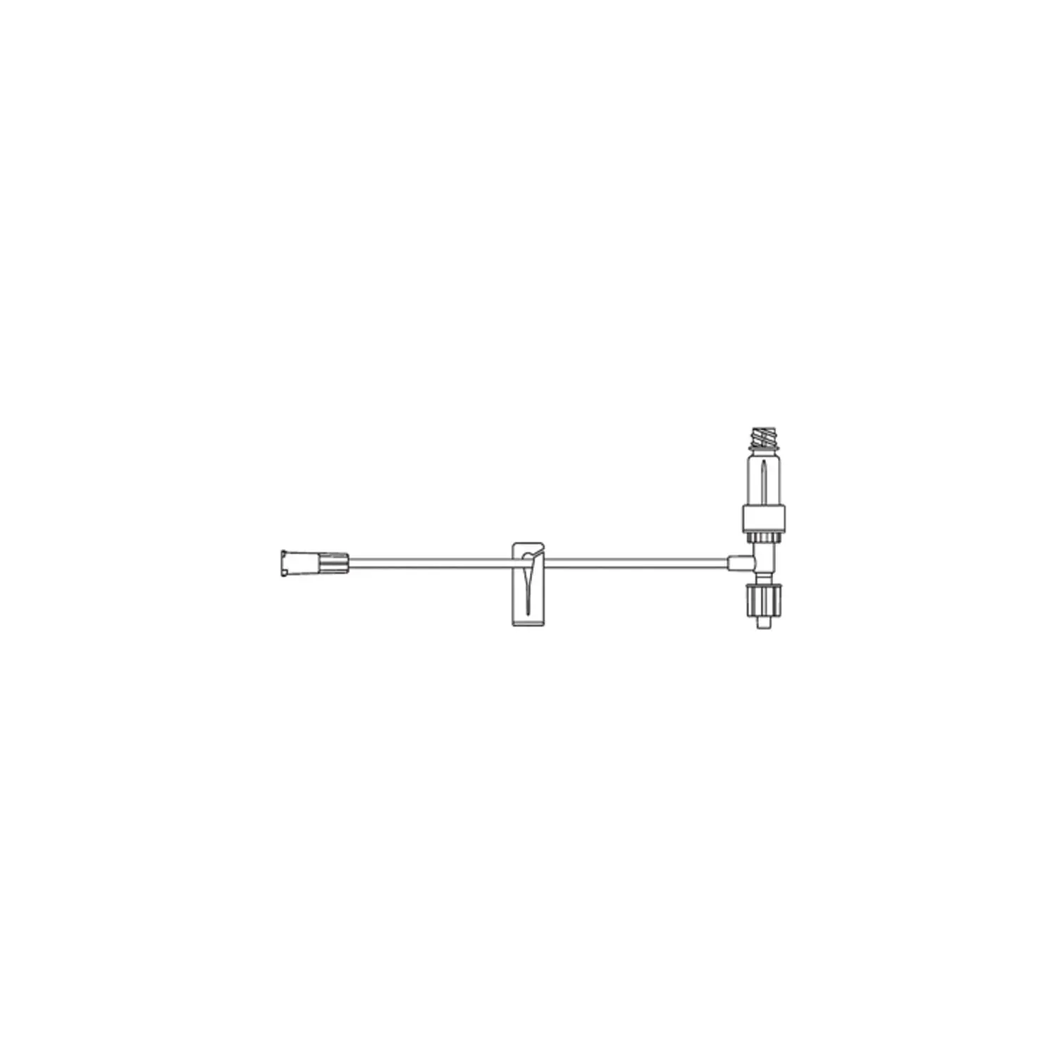 B BRAUN 474515 ULTRASITE IV ADMINISTRATION/EXTENSION SETS Standard Bore T-Port Extension Set, ULTRASITE Valve, Removable Slide Clamp, SPIN-LOCK Connector, DEHP & Latex Free (LF), 0.6mL Priming Volume, 5"L, 100/cs