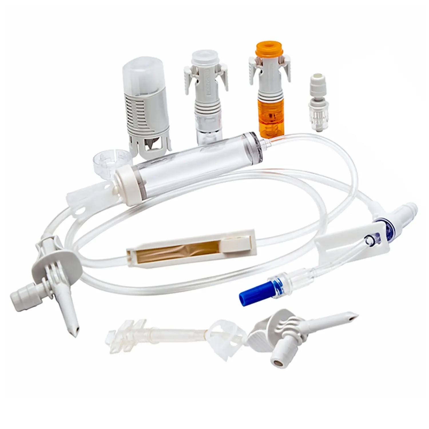 B BRAUN 412113 ONGUARD CONTAINED MEDICATION SYSTEM Tevadaptor Spike Port Adaptor, Adapts a Dedicated IV Pump Tubing Set or Gravity Tubing Set, DEHP & Latex Free (LF), 8"L, 100/cs