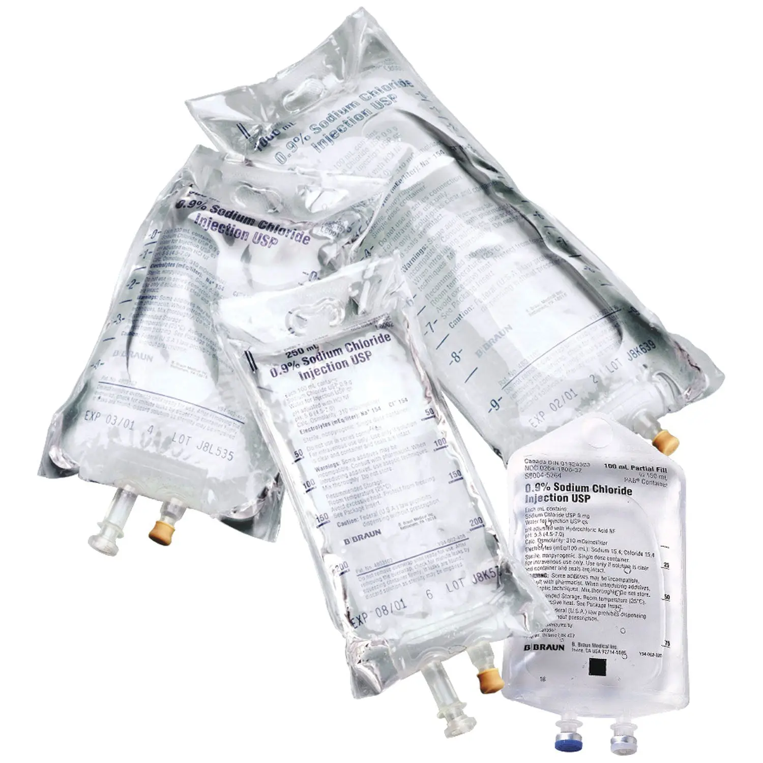 B BRAUN L6120 DEXTROSE & SODIUM CHLORIDE INJECTIONS 1000mL 5% Dextrose & 0.45% Sodium Chloride Injection, 12/cs Max weekly quantity allowed: 10