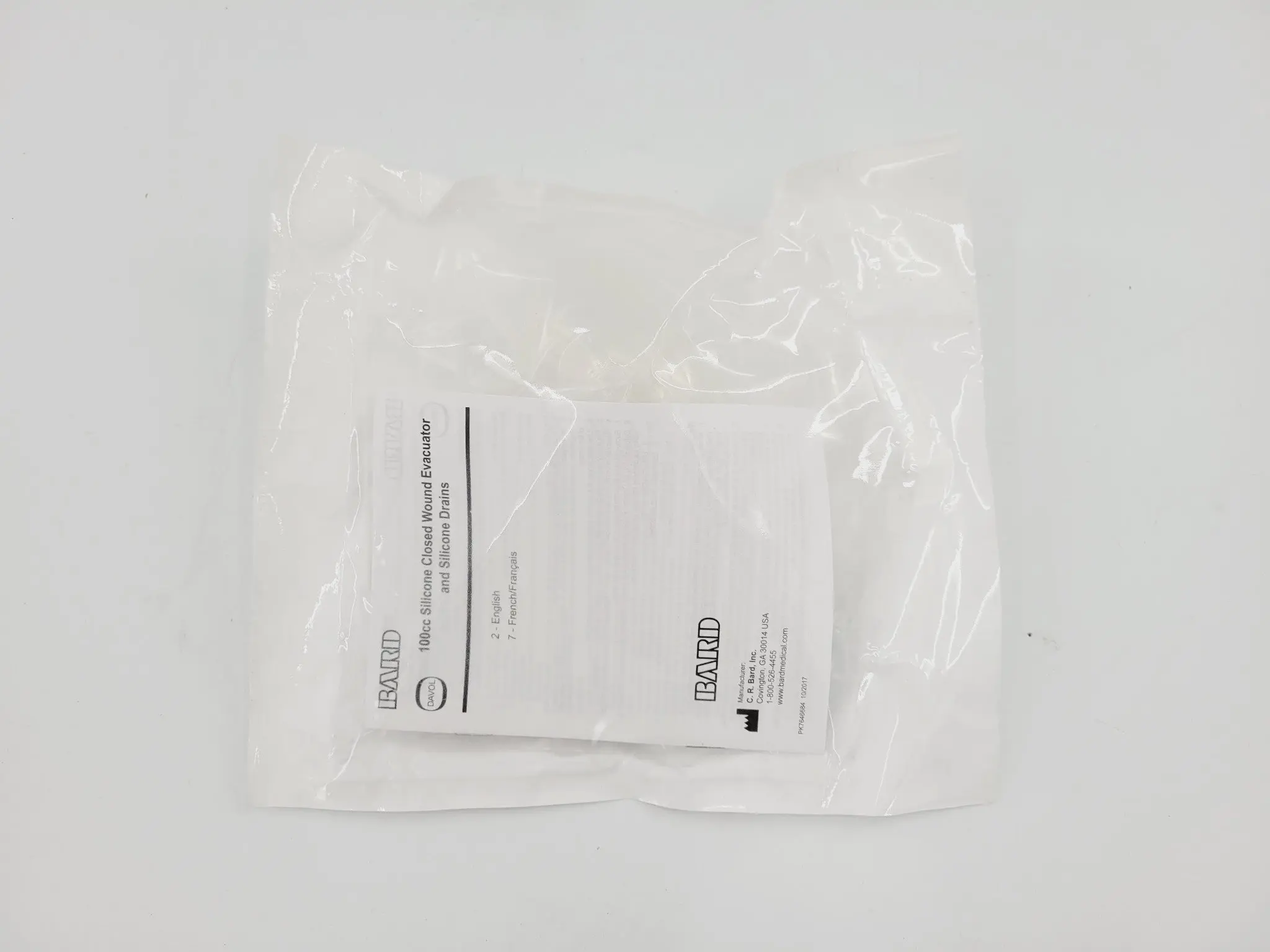 Bard 0073310 100cc Silicone Evacuator Kit BX/10 - Image 4