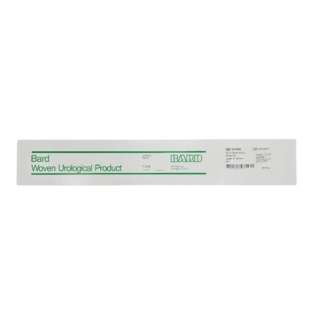 Bard 021804 Woven Filliform Urethral Dilation Catheter Straight Tip 4 Fr. 18" 1/EA