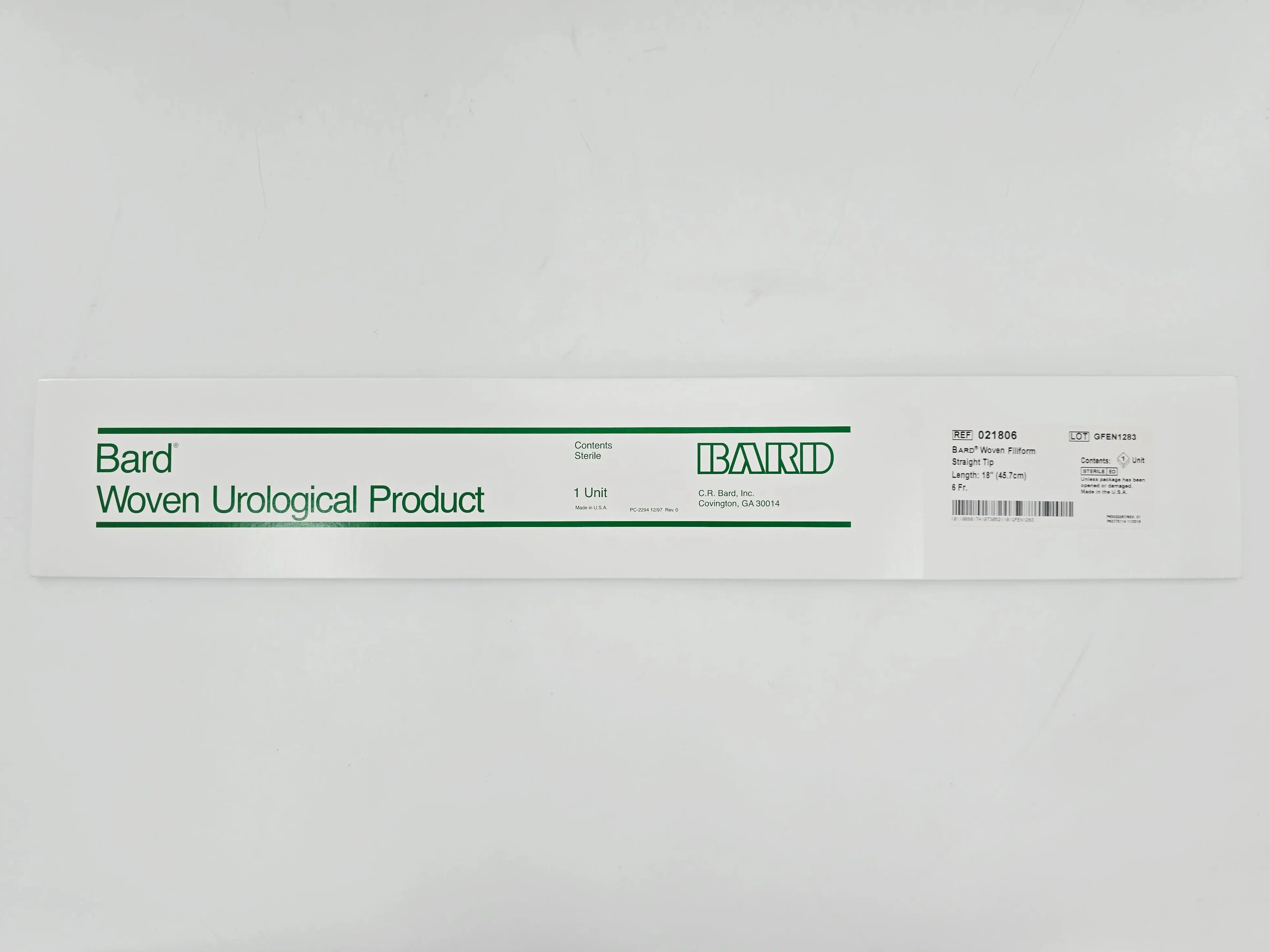 Bard 021806 Woven Filliform Urethral Dilation Catheter Straight Tip 6 Fr. 18" 1/EA - Image 2