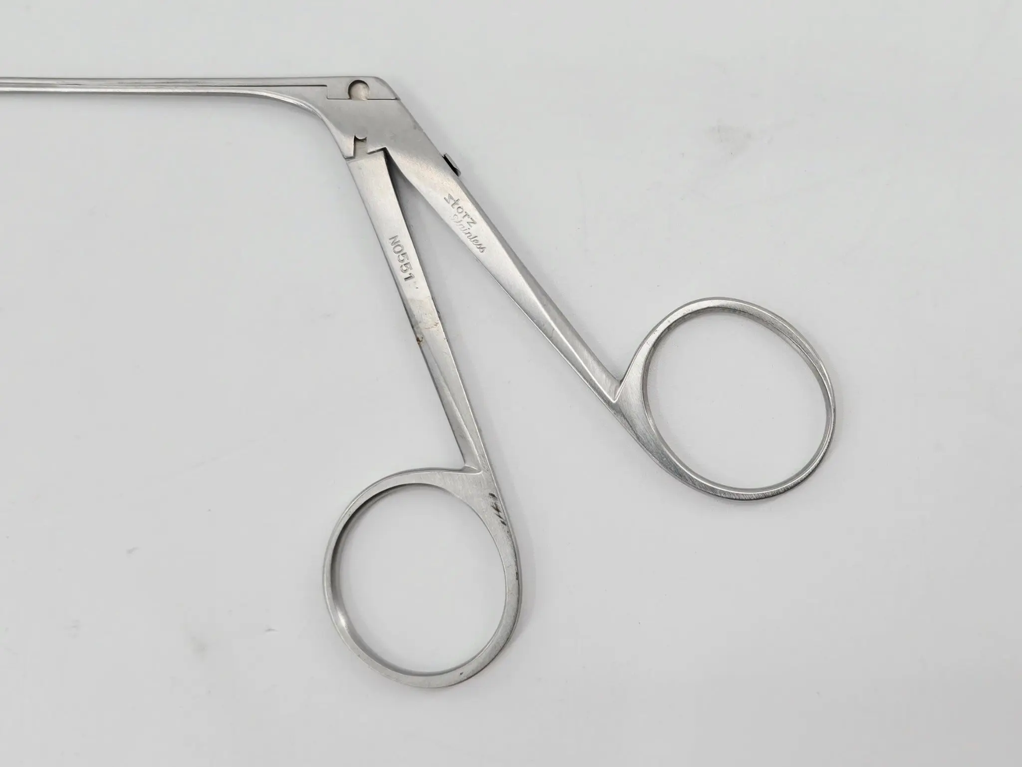 Bausch + Lomb N0551 Storz Leivers Vent Tube Introducer Forceps ENT 5-1/4" - Image 3
