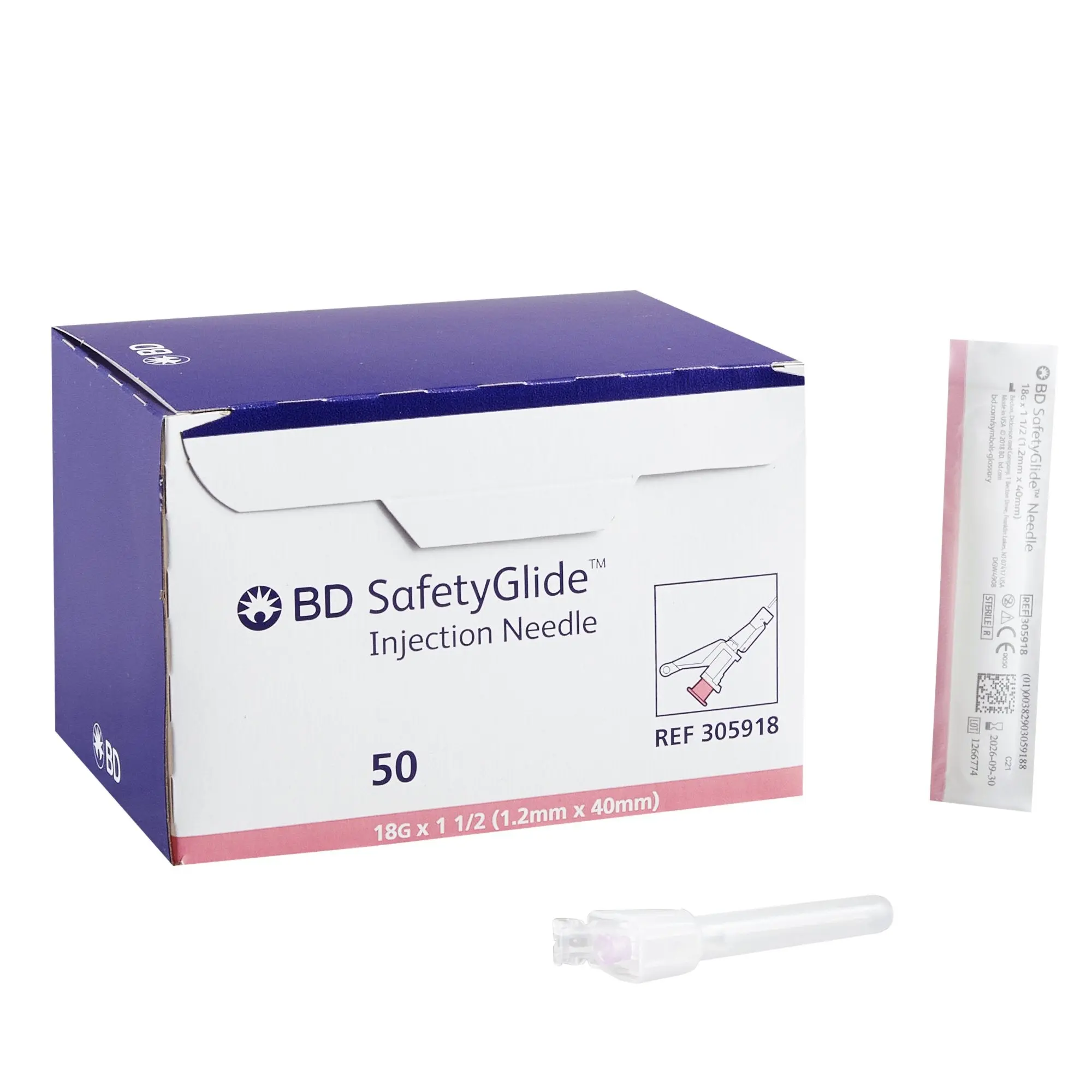 BD 305918 Injection Needle 18G x 1-1/2 RB Box of 50 - Image 4