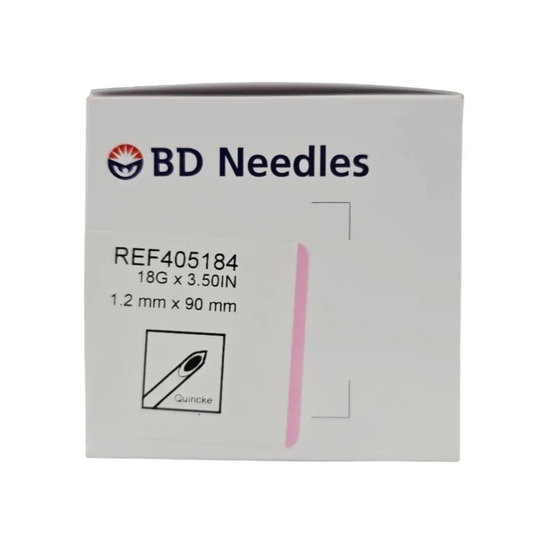 BD 405184 Spinal Needle Quincke Type Point 18G x 3.50" BX/25