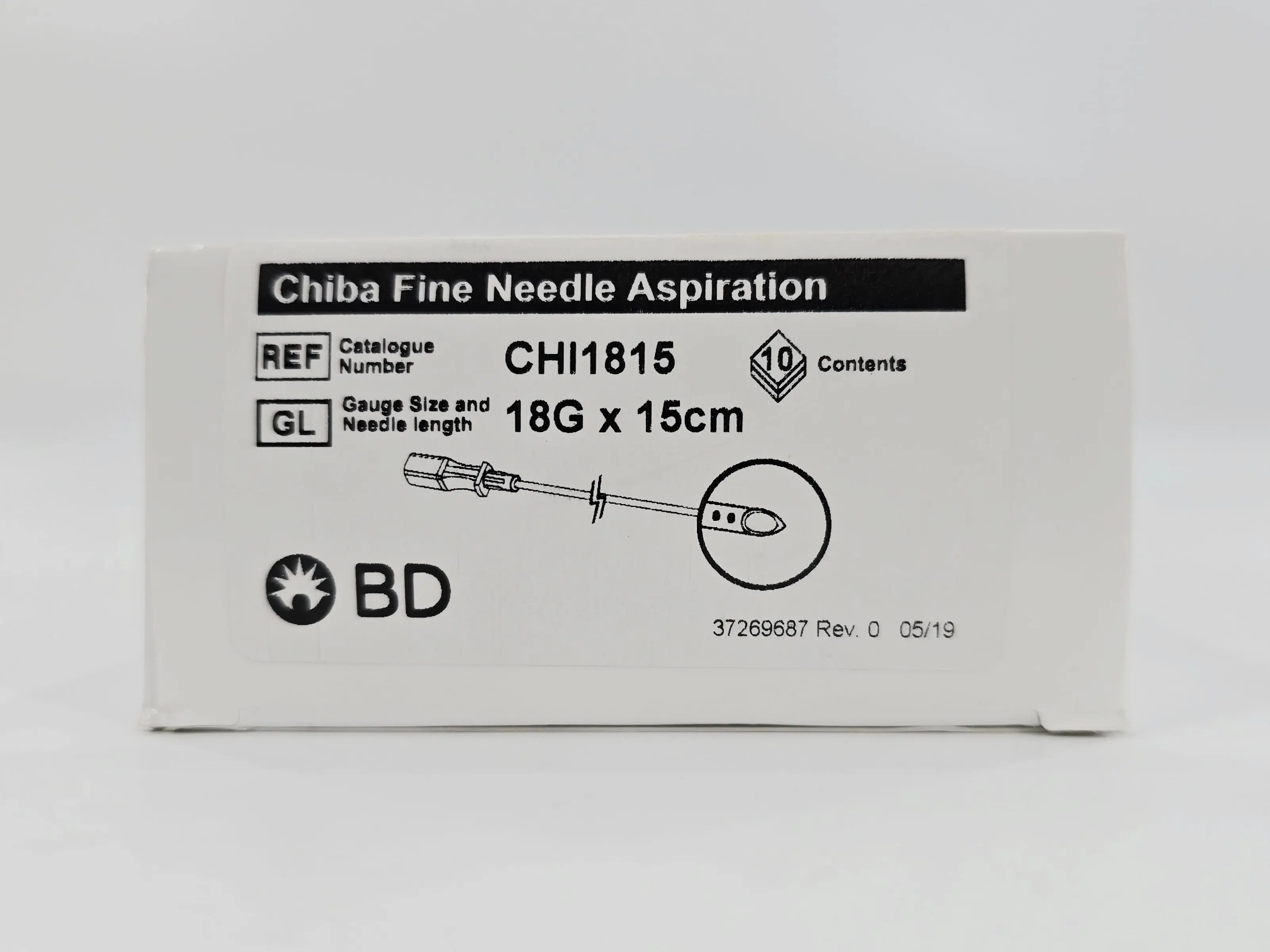 BD CHI1815 Chiba Fine Soft Tissue Aspiration Needle 18G x 15cm BX/10 - Image 3