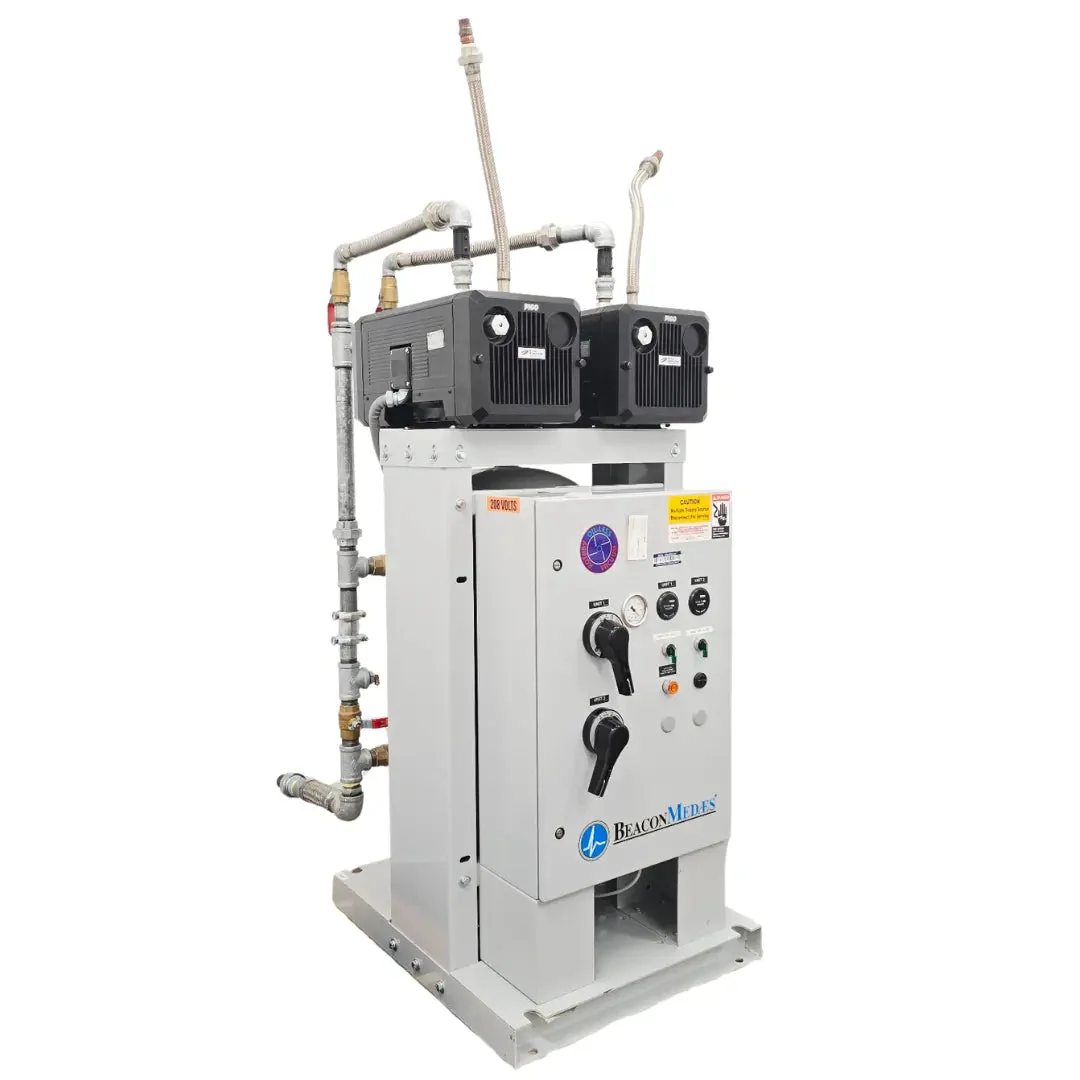 Beacon Medaes Medical Vacuum Pump System Duplex Oil-Less 208V Hospital Suction