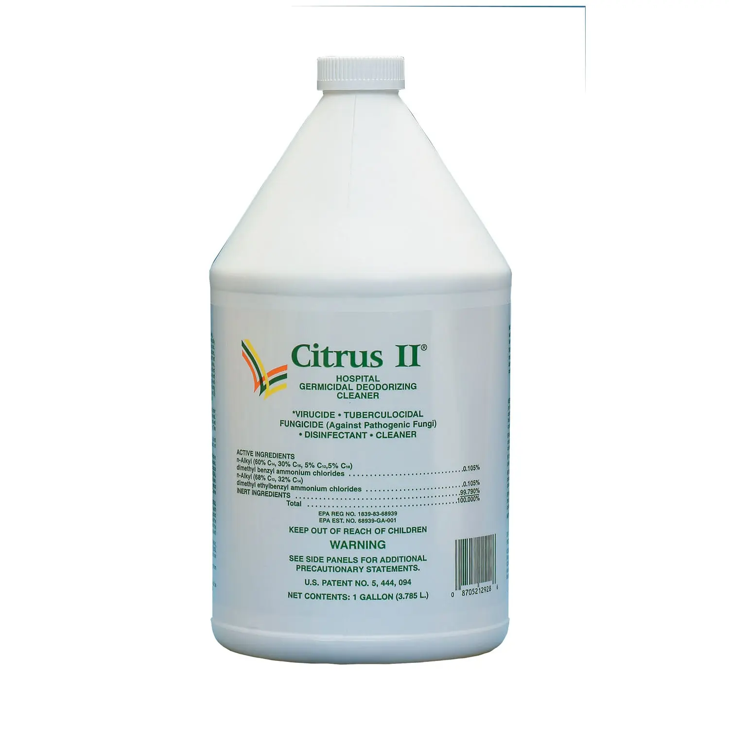 BEAUMONT 633712928 CITRUS II GERMICIDAL DEODORIZING CLEANER Deodorizing Cleaner, Gallon Refill, 4/cs (36 cs/plt)