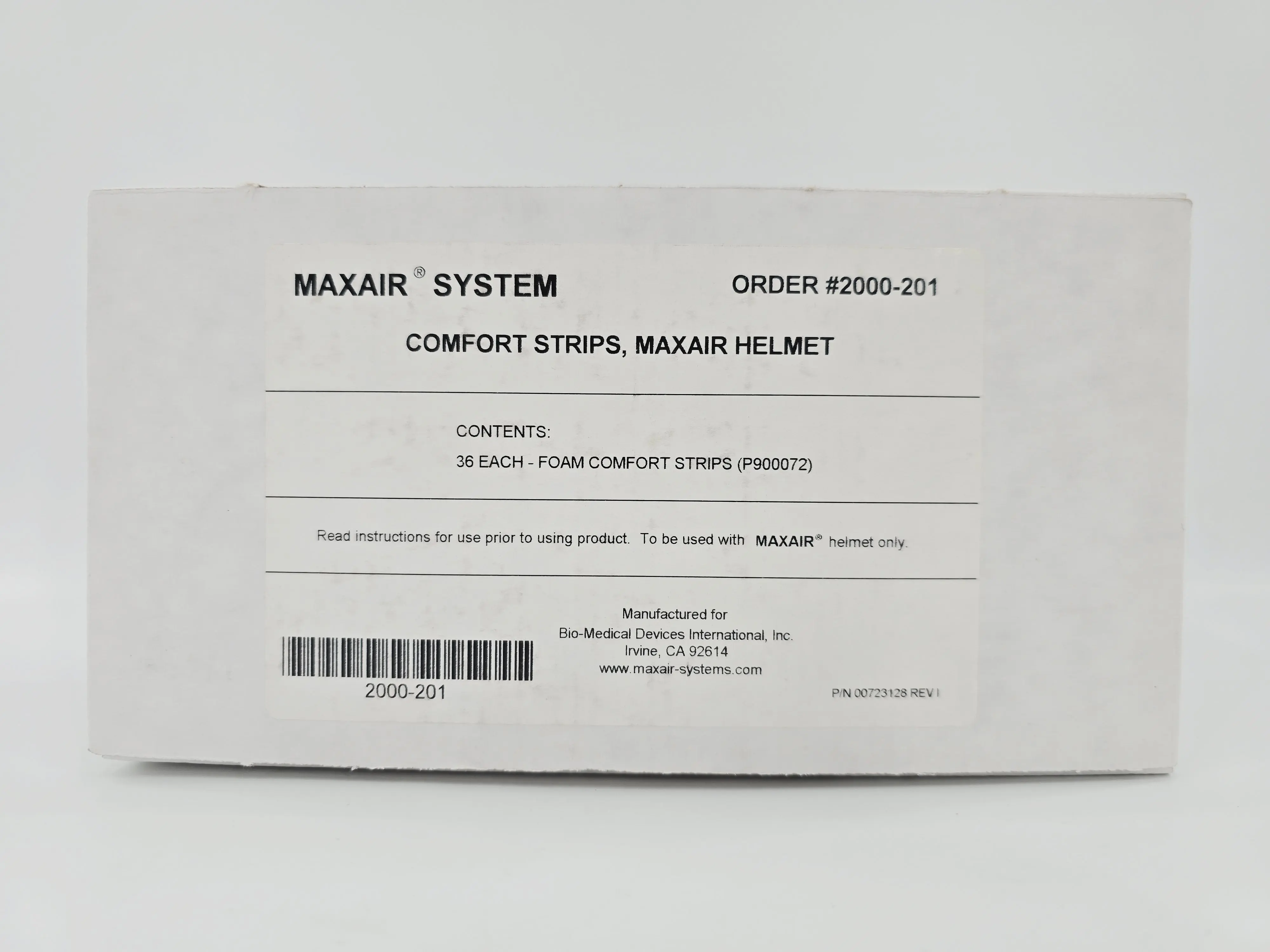 Bio-Medical Devices 2000-201 MAXAIR System Foam Comfort Strips for MAXAIR Helmet BX/36 - Image 2