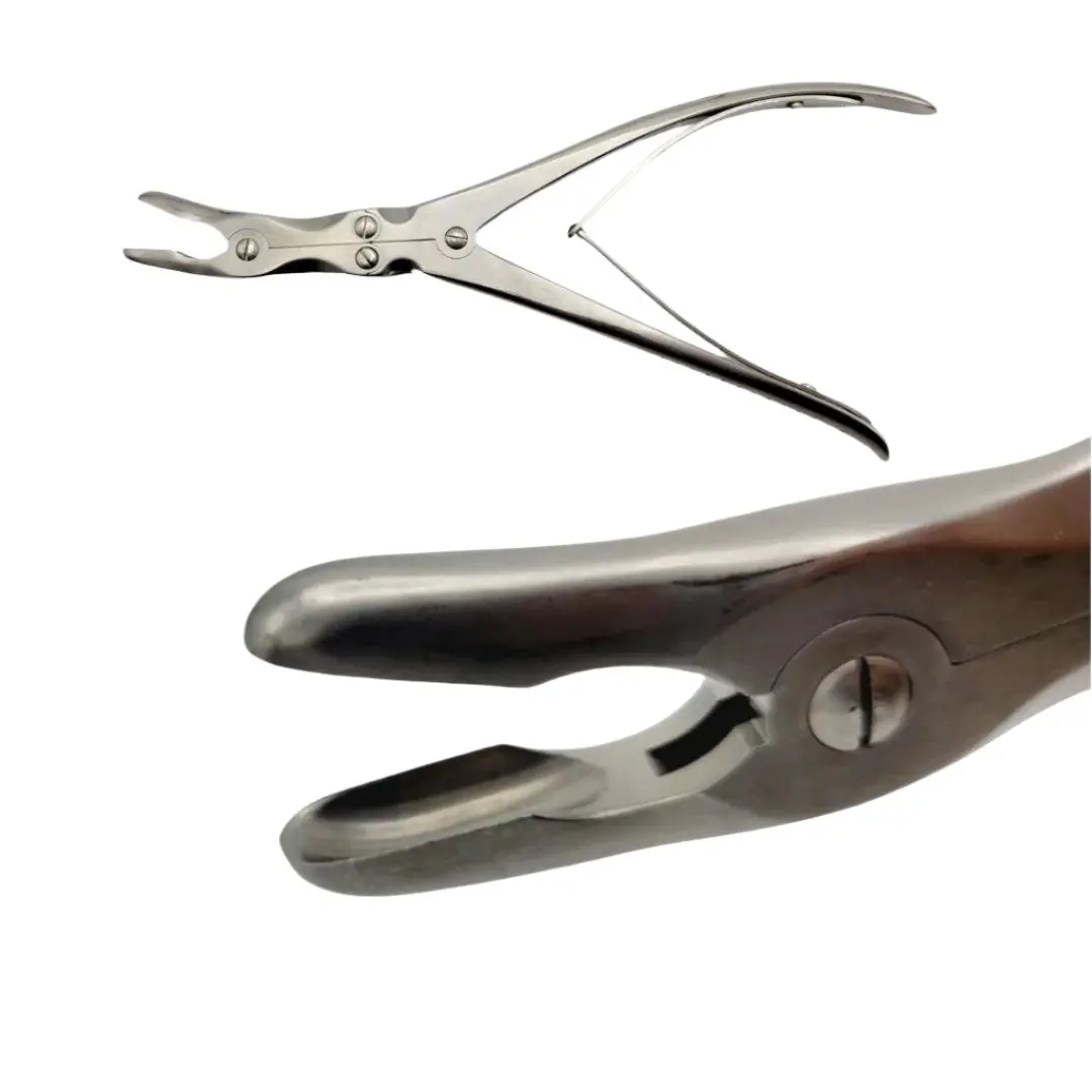 Boss 26-1096 Leksell Rongeur Lt Double Auction Curved Handle 8mm Jaws Wide 9"