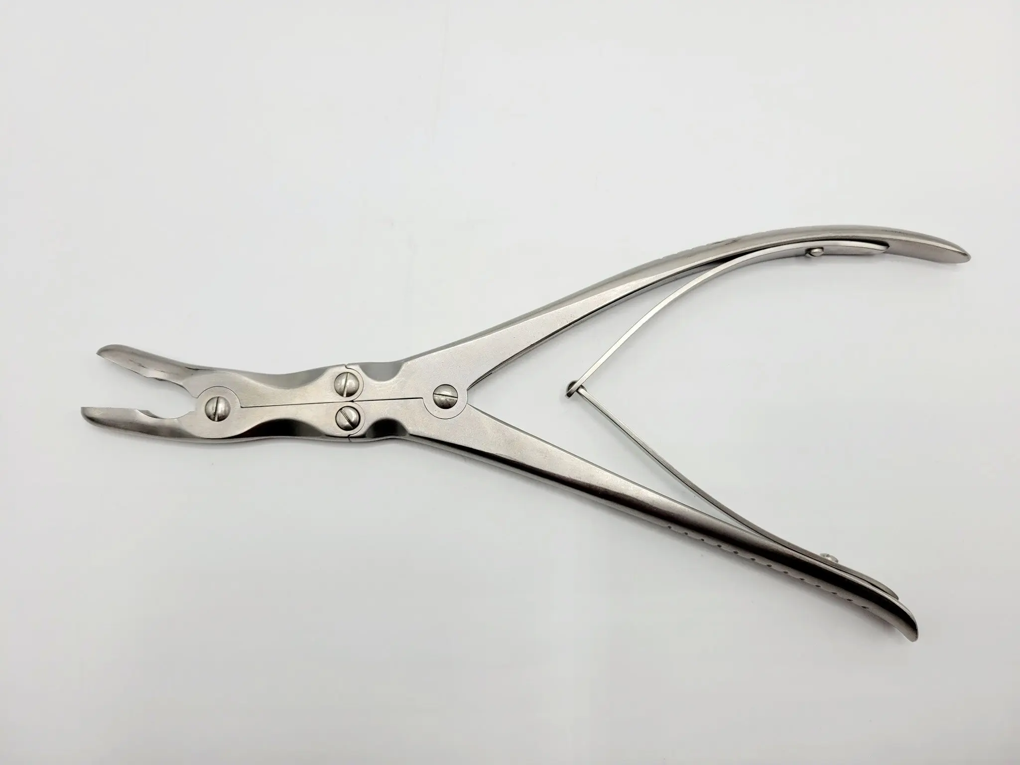 Boss 26-1096 Leksell Rongeur Lt Double Auction Curved Handle 8mm Jaws Wide 9" - Image 4