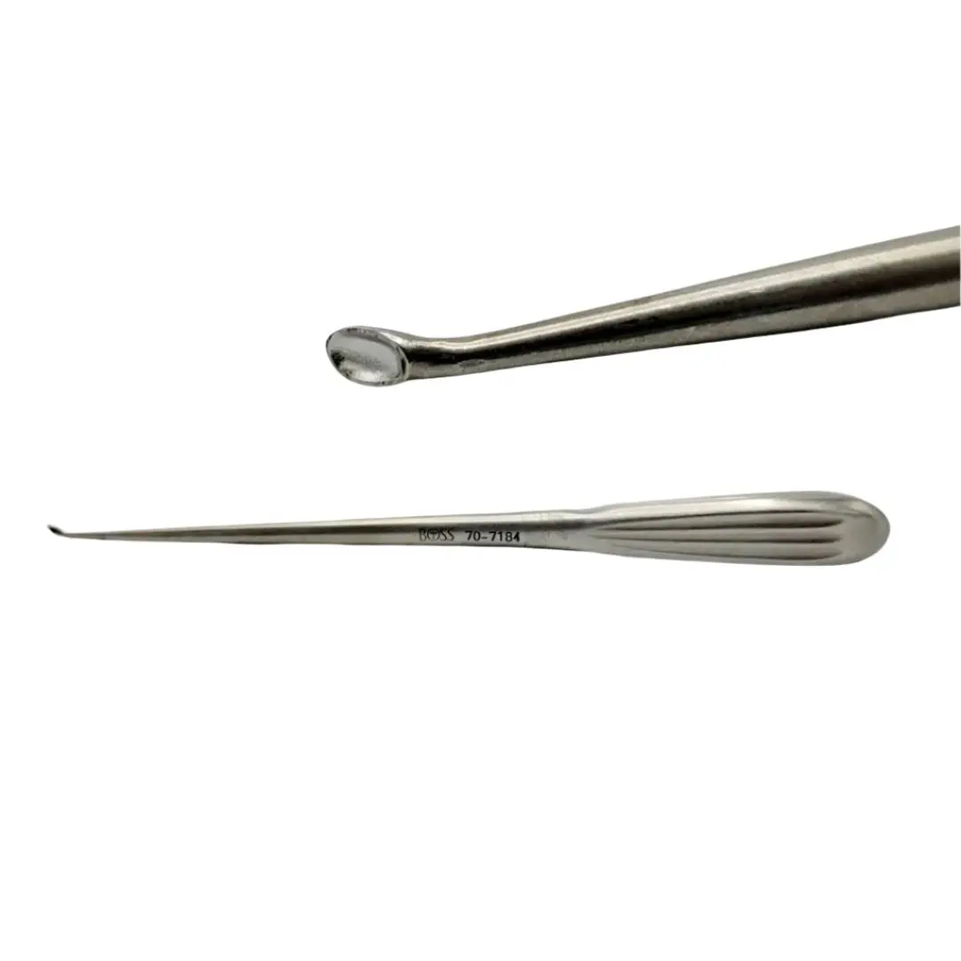 Boss 70-7184 Spinal Fusion Curette  9 Inch Reverse Angled Size 0