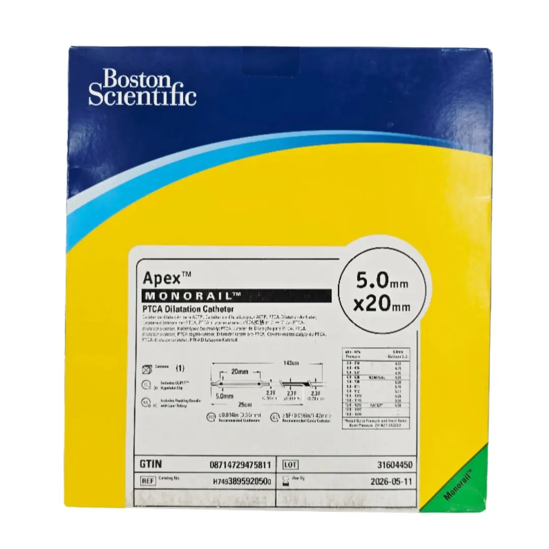 Boston Scientific H7493895920500 Apex Monorail PTCA Dilation Catheter 5.0mm x 20mm