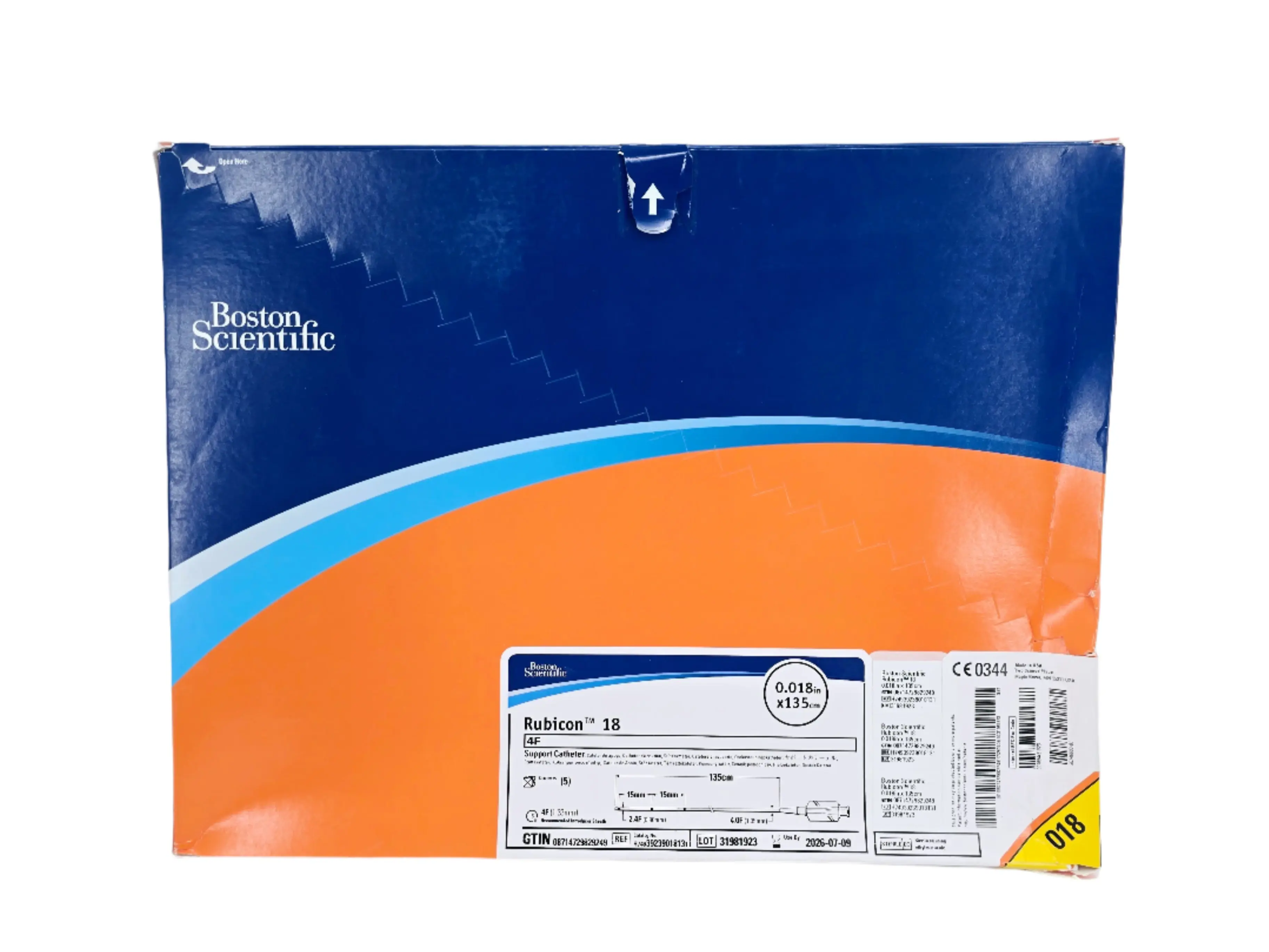 Boston Scientific H74939239018131 Rubicon 18 4F Support Catheter .018" x 135cm Box of 5