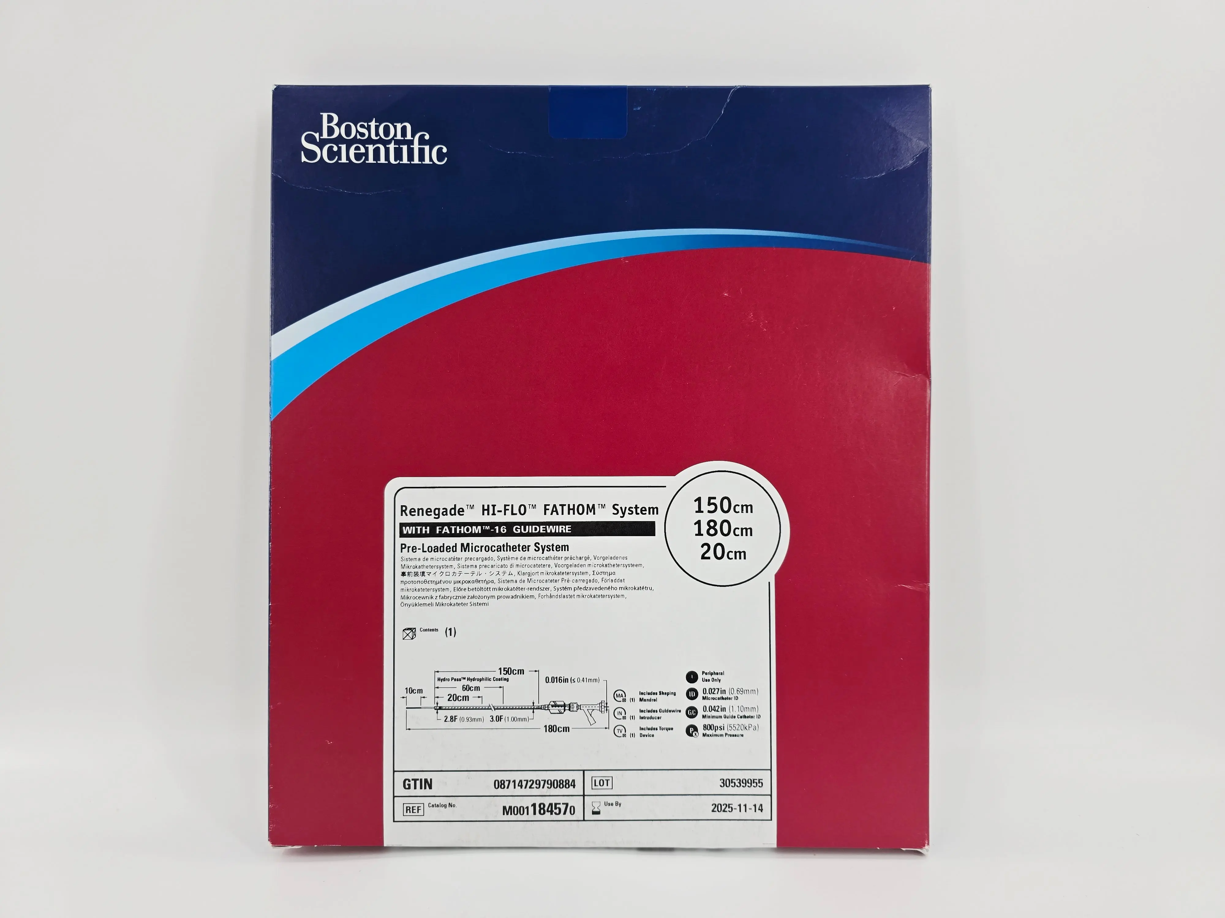 Boston Scientific M001184570 Renegade HI-FLO FATHOM System Pre-Loaded Microcatheter System 150cm 180cm 20cm - Image 2