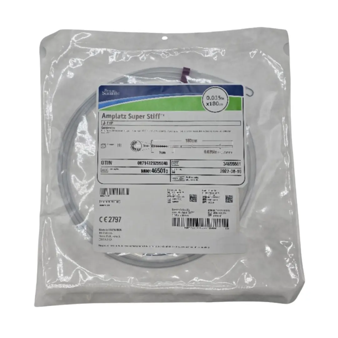 Boston Scientific M001465010 Amplatz Super Stiff J-Tip Guidewire 0.035" x 180cm