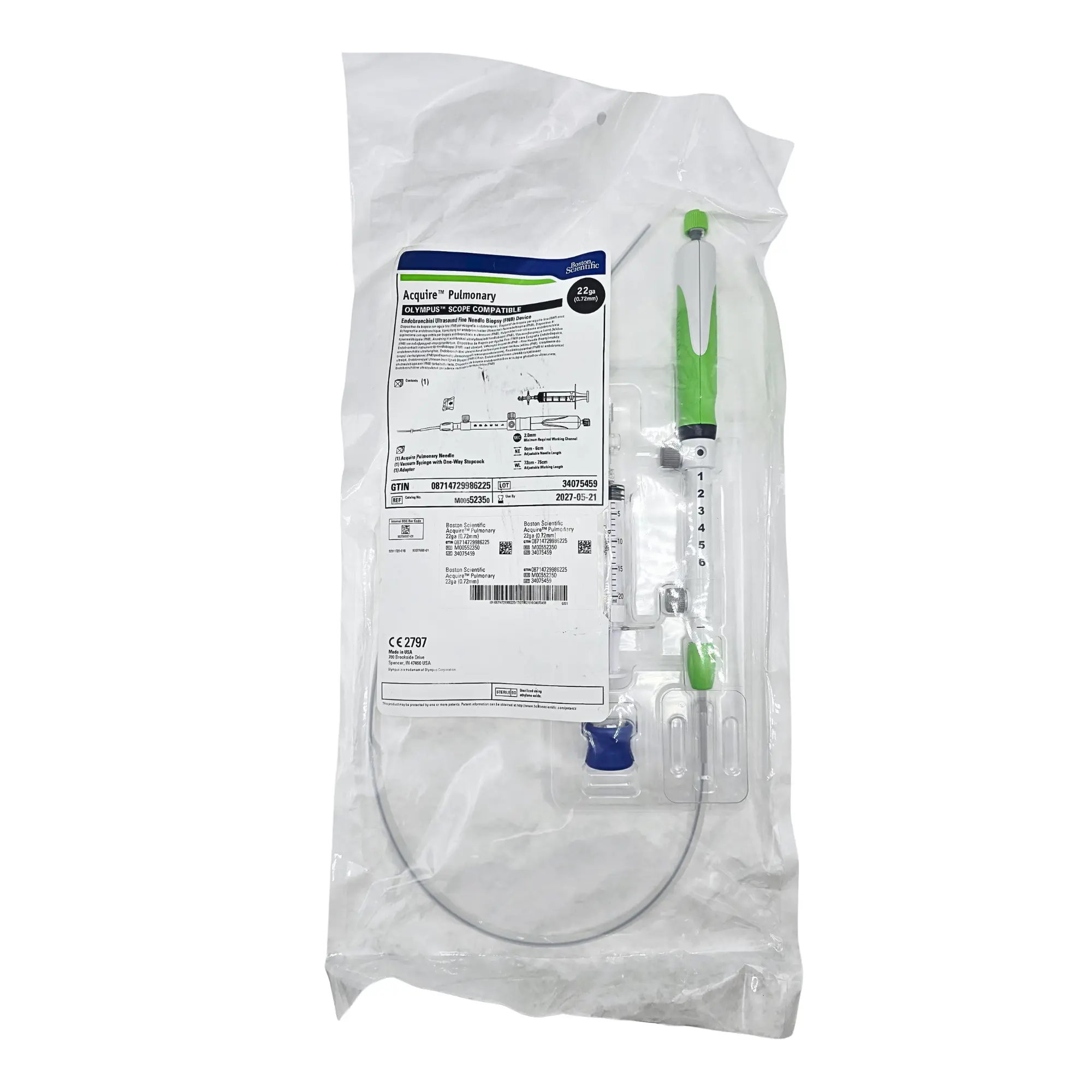 Boston Scientific M00552350 Acquire Pulmonary FNB Device - 22 Gauge, Olympus Compatible