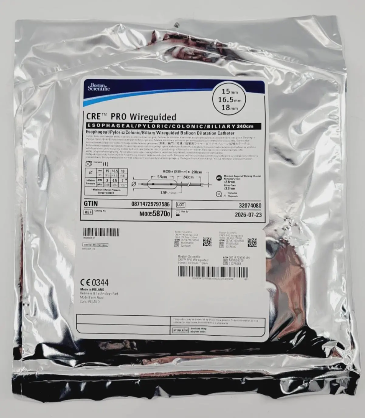Boston Scientific M00558700 Esophageal/Pyloric/Colonic/Biliary Wireguided Balloon - Image 3