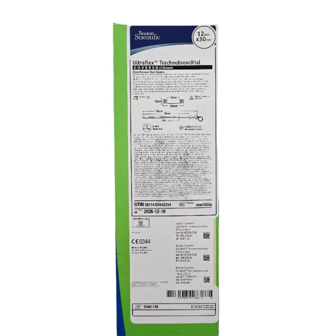 Boston Scientific M00576550 Ultraflex Tracheobronchial Distal Release Stent System 12mm x 30mm Covered 15mm 1/EA