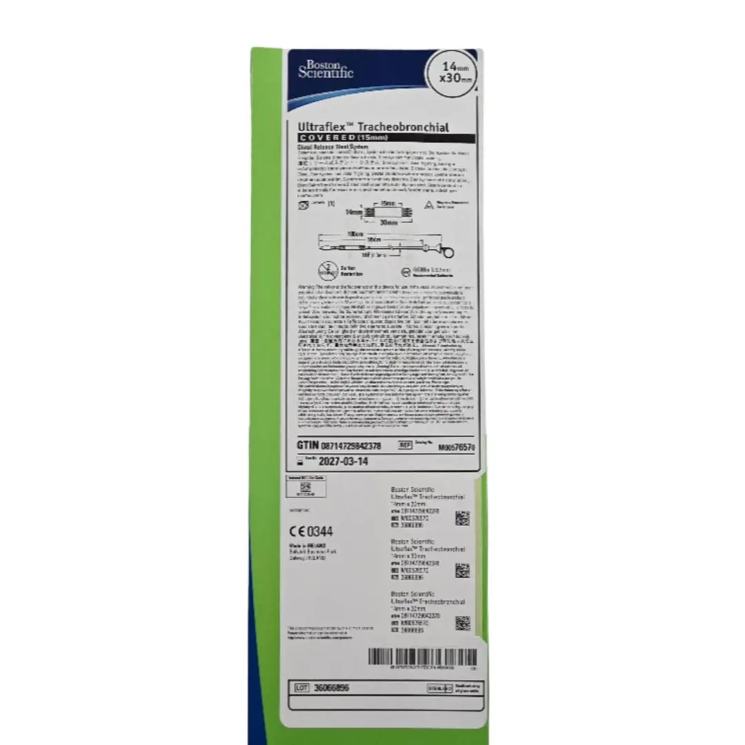 Boston Scientific M00576570 Ultraflex Tracheobronchial Distal Release Stent System 14mm x 30mm Covered 15mm 1/EA