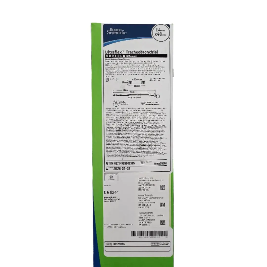 Boston Scientific M00576580 Ultraflex Tracheobronchial Distal Release Stent System 14mm x 40mm Covered 25mm 1/EA