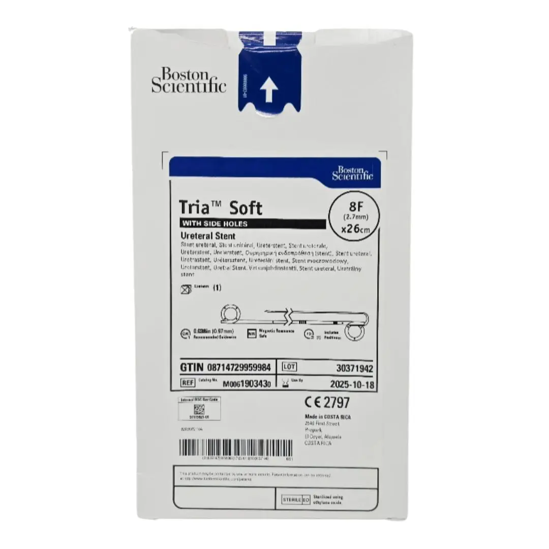 Boston Scientific M0061903430 Tria Soft Ureteral Stent w/ Side Holes 8F x 26cm