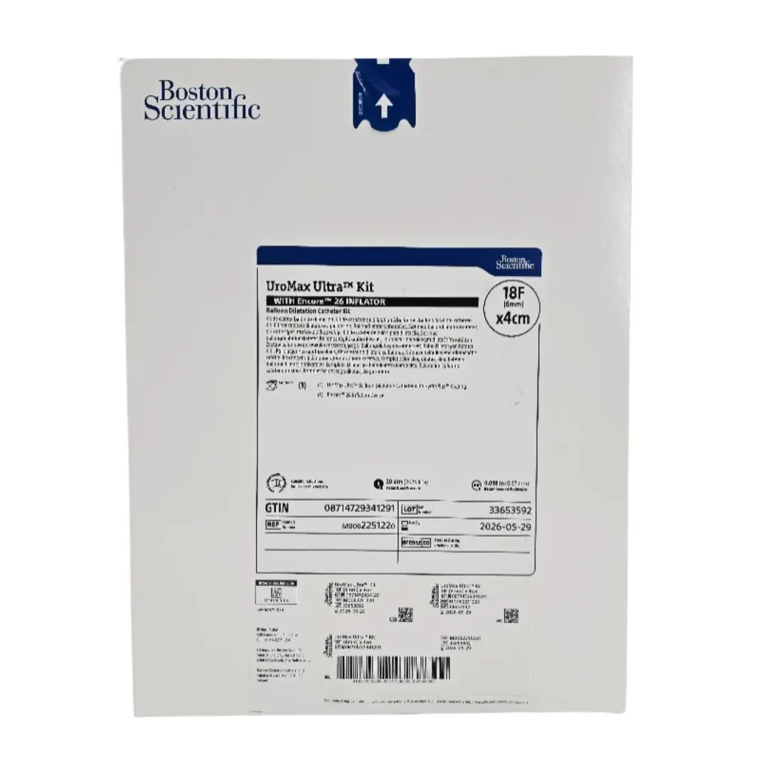 Boston Scientific M0062251220 UroMax Ultra Kit w/ Encore 26 Inflator Baloon Dilation Catheter Kit 18F x 4cm