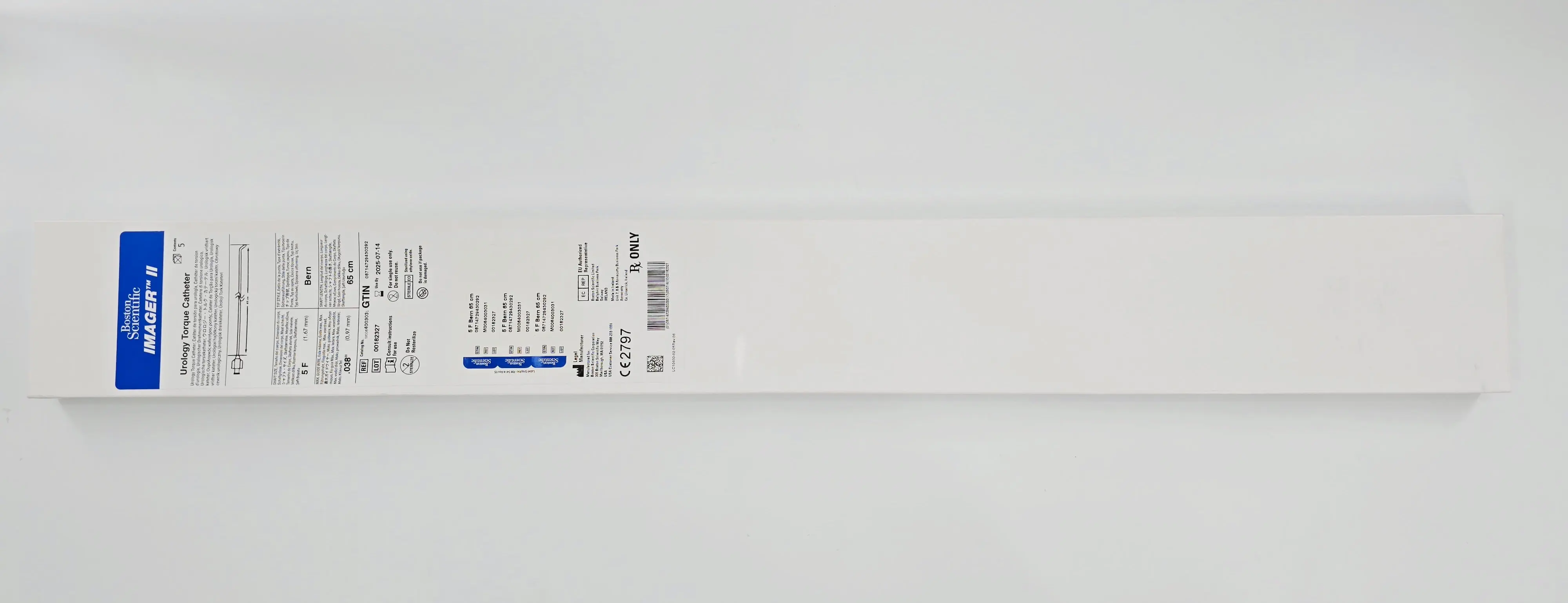 Boston Scientific M0064003031 Imager II Urology Torque Catheter 5F x 65cm Bern Tip Style BX/5 - Image 2