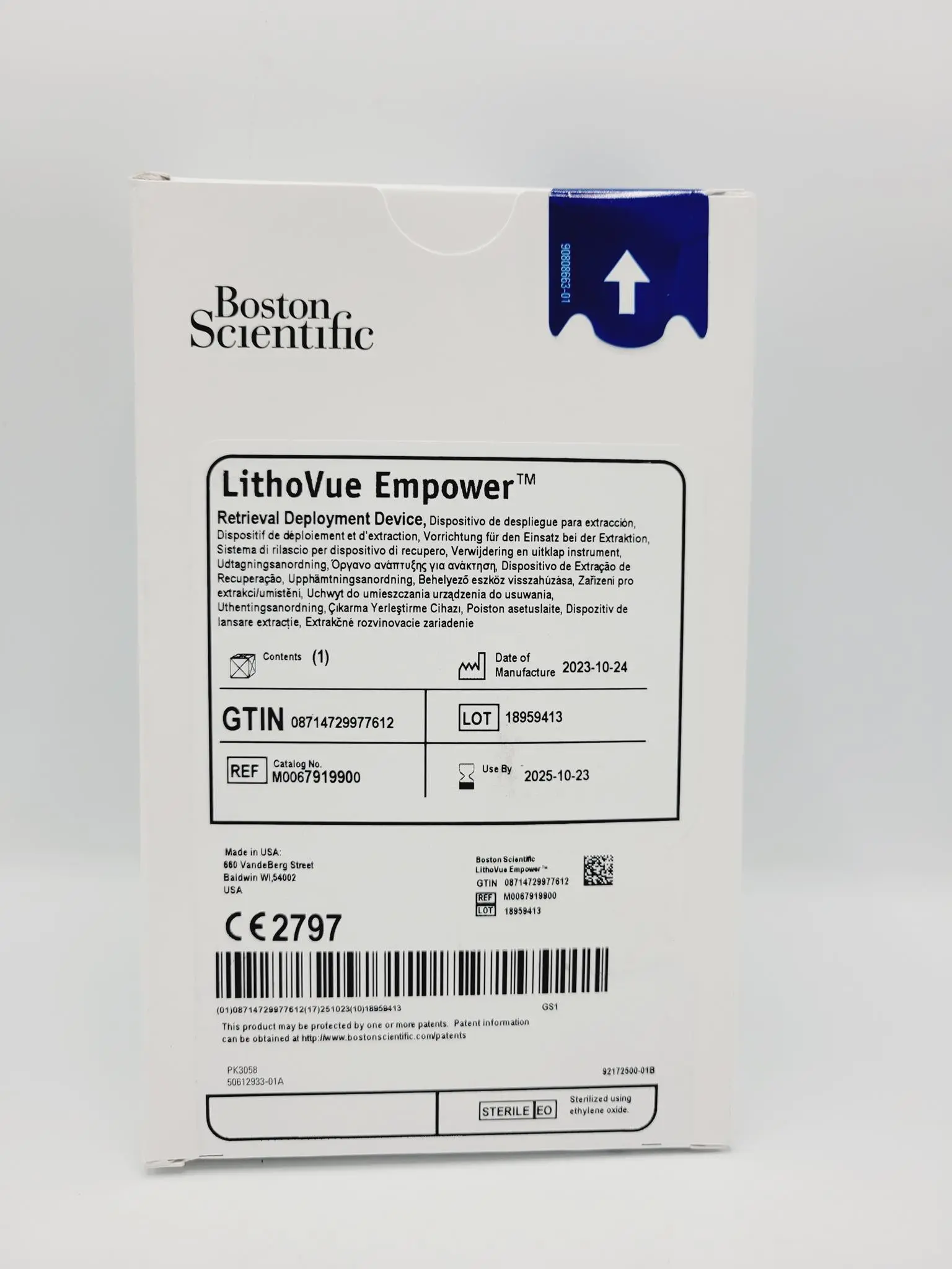 Boston Scientific M0067919900 LithoVue Empower Retrieval Deployment Device - Image 2