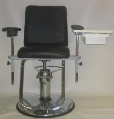 Brandt 23700-UPH Blood Dwg. Chair, Hyd., w/Drawers Upholstered seat