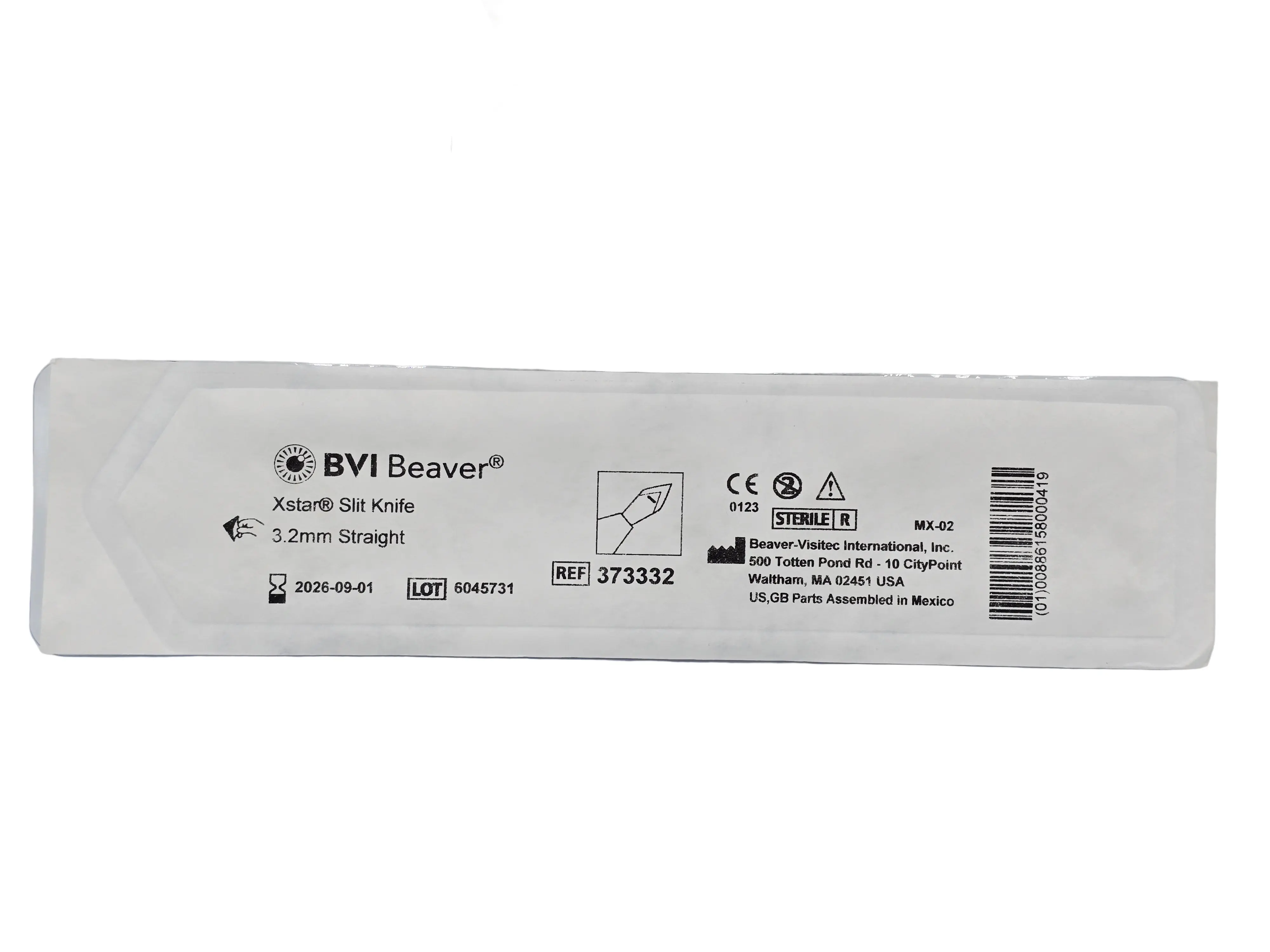 BVI Beaver 373332 Beaver XSTAR Slit Knife 3.2 mm Straight Single Bevel