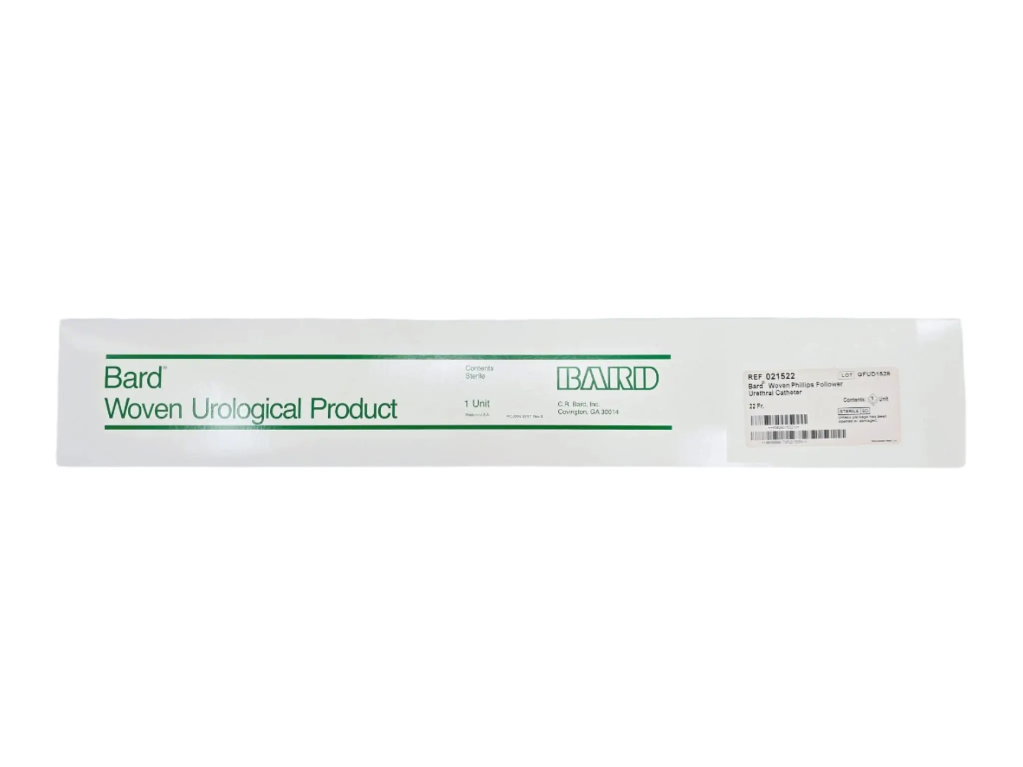 Bard 021522 Woven Phillips Follower Urethral Catheter 22Fr.