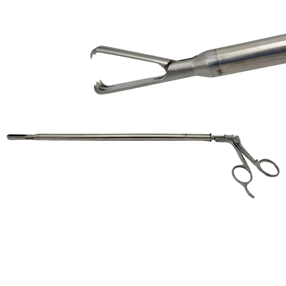 Cabot Medical 004275-901 Laparoscopic Grasping Forceps 8mm 2 x 3 Teeth 16"