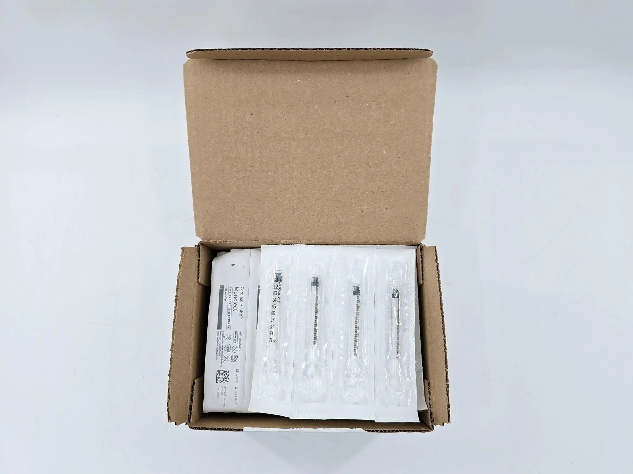 Cardinal Health 1180100777 Monoject 1mL Tuberculin Syringe Luer-Lock Box of 60 - Image 3