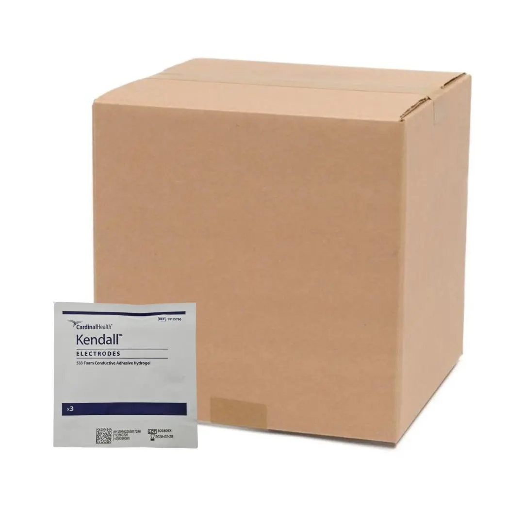 Cardinal Health 31115796 Kendall Electrodes 533 Foam Conductive Adhesive Hydrogel CS/600 (3/PK, 200 PK/CS)