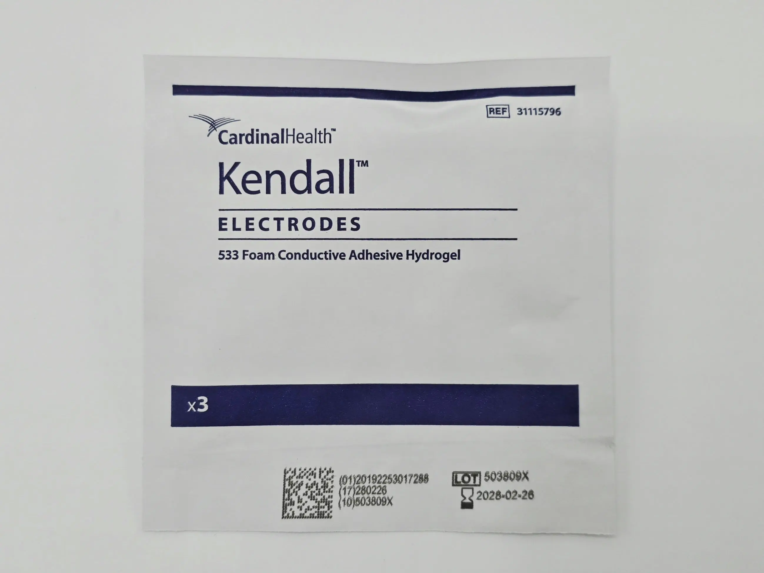 Cardinal Health 31115796 Kendall Electrodes 533 Foam Conductive Adhesive Hydrogel CS/600 (3/PK, 200 PK/CS) - Image 2
